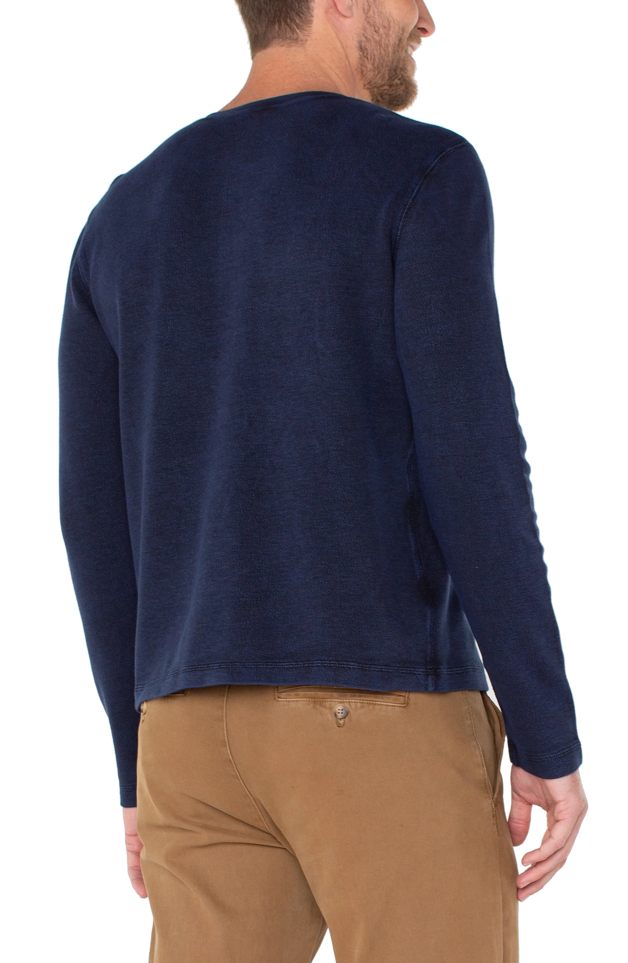 LONG SLEEVE HENLEY sold by Liverpool Jeans Company product image thumbnail 2