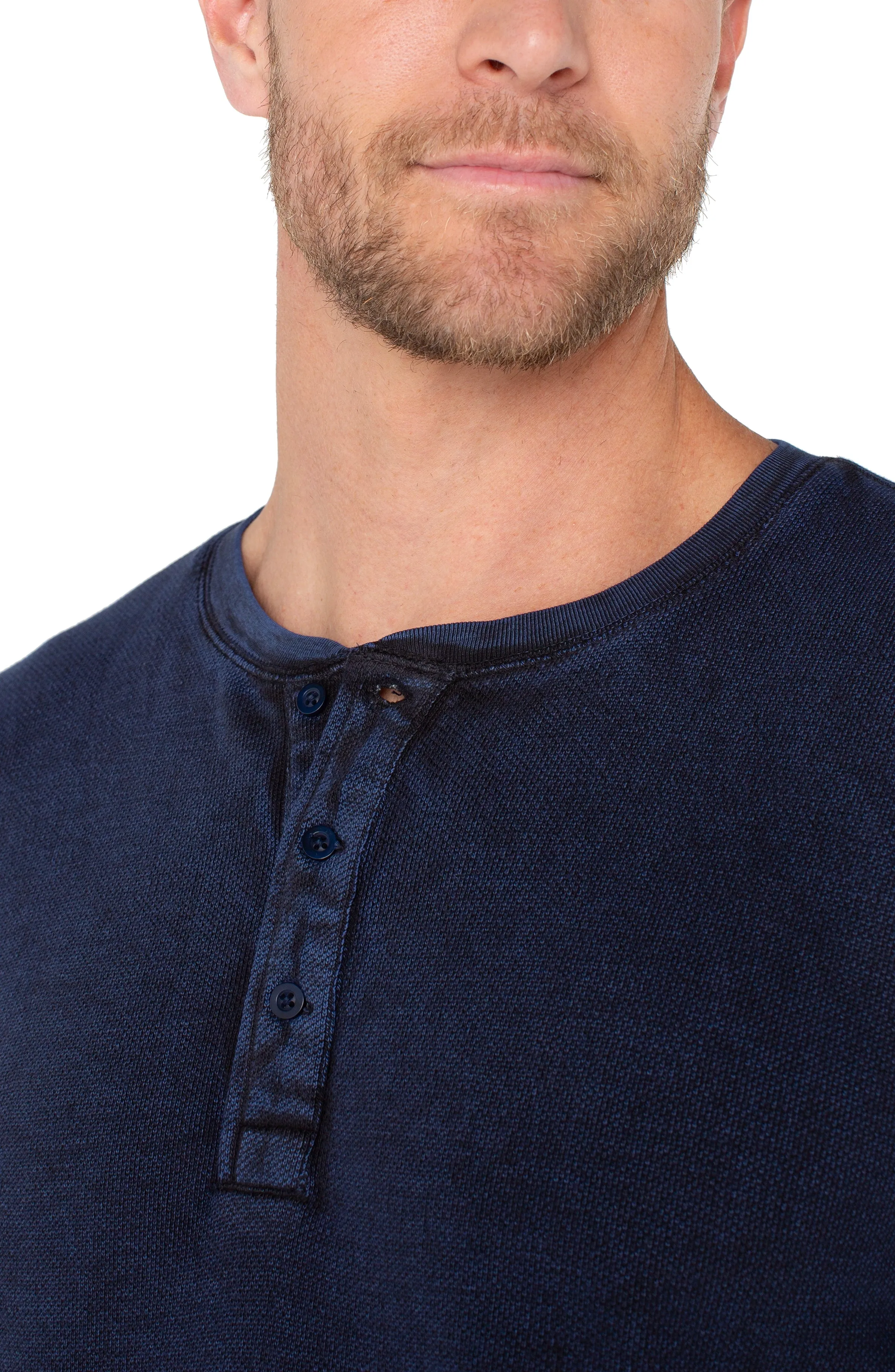 LONG SLEEVE HENLEY sold by Liverpool Jeans Company product image thumbnail 3