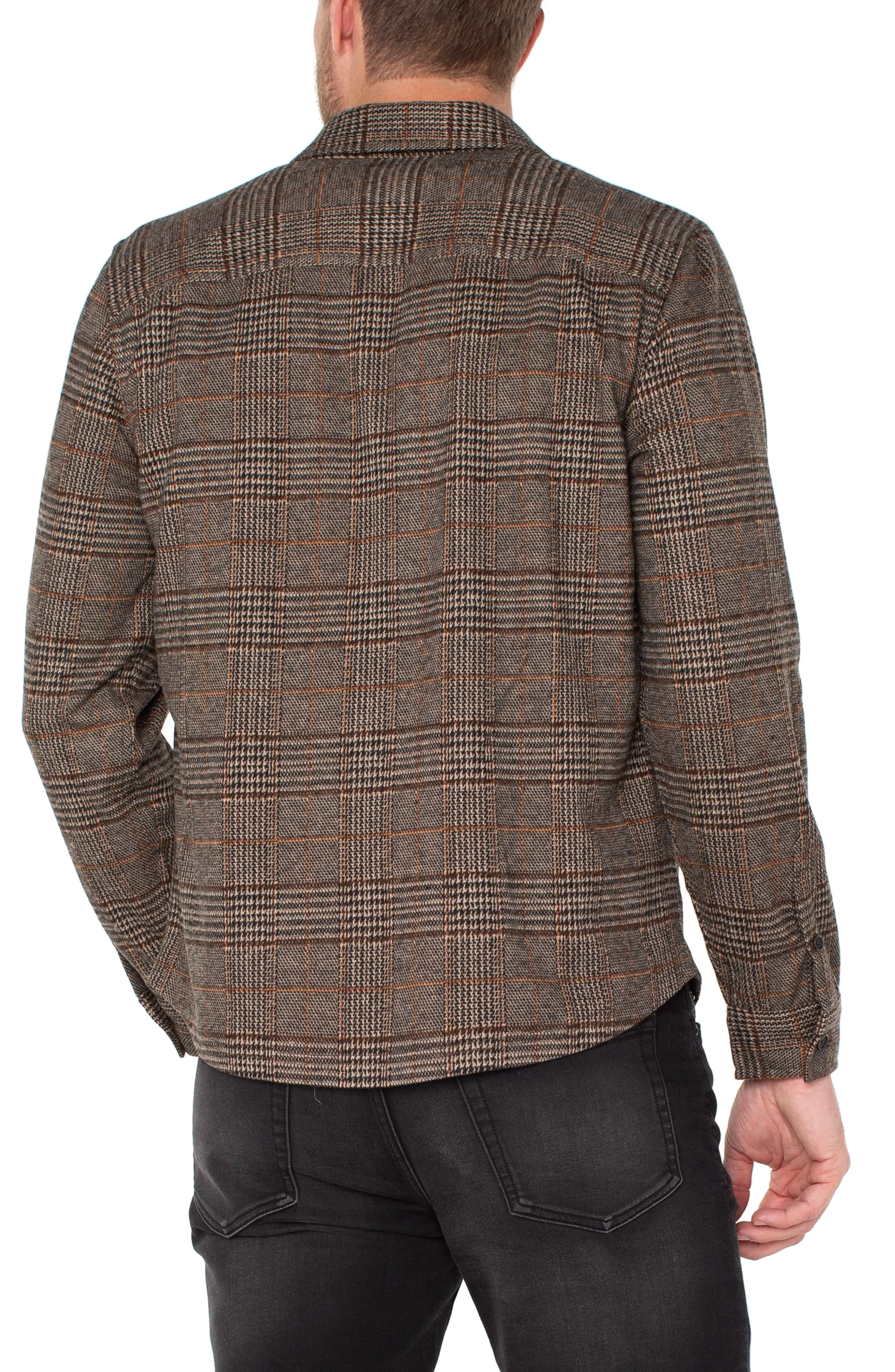 KNIT BUTTON UP LONG SLEEVE SHIRT sold by Liverpool Jeans Company product image thumbnail 2