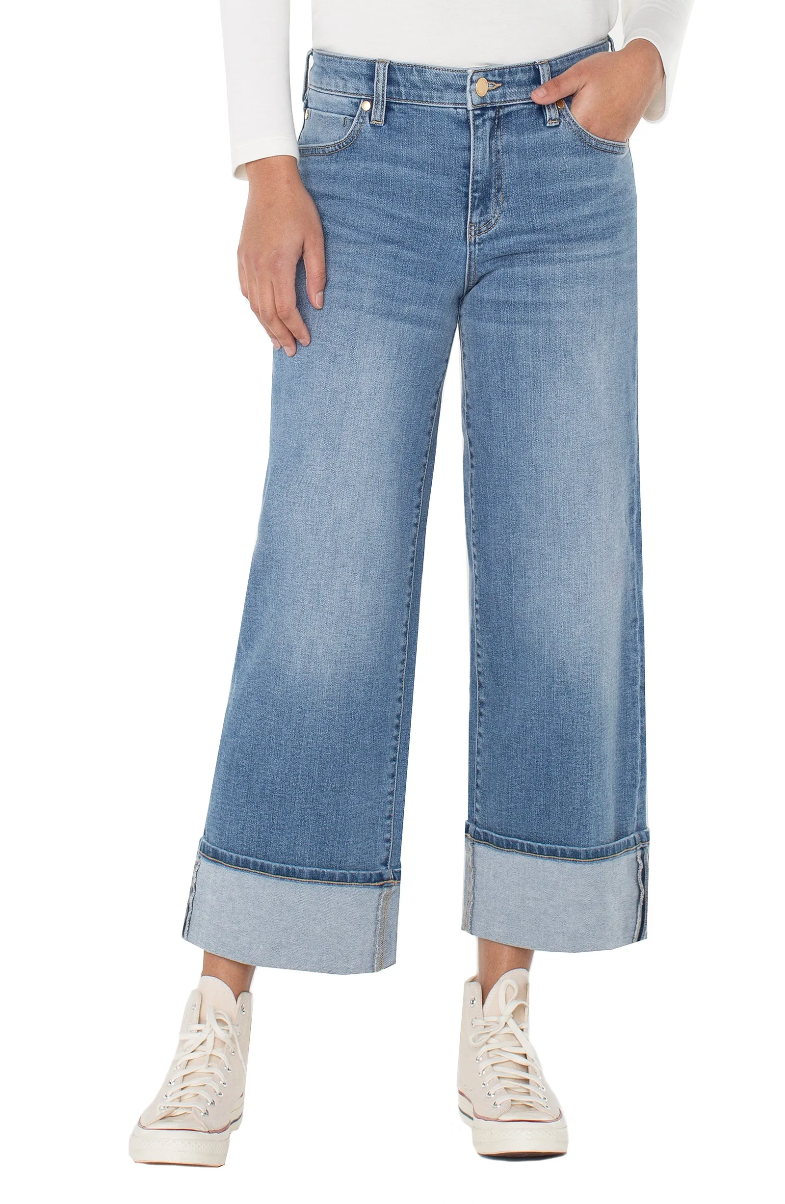 MORGAN CUFFED WIDE LEG sold by Liverpool Jeans Company