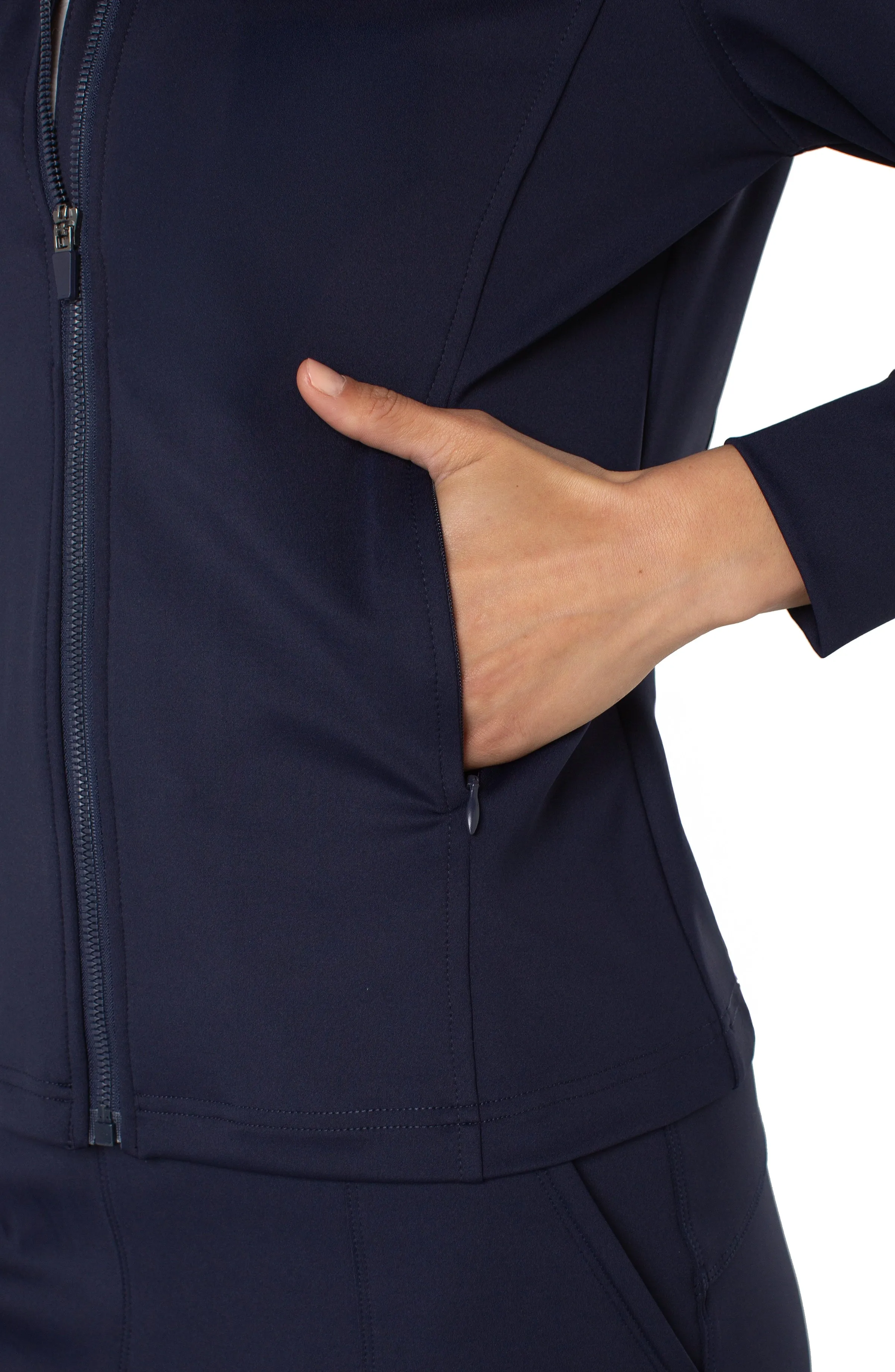 FULL ZIP SEAMED JACKET sold by Liverpool Jeans Company product image thumbnail 4
