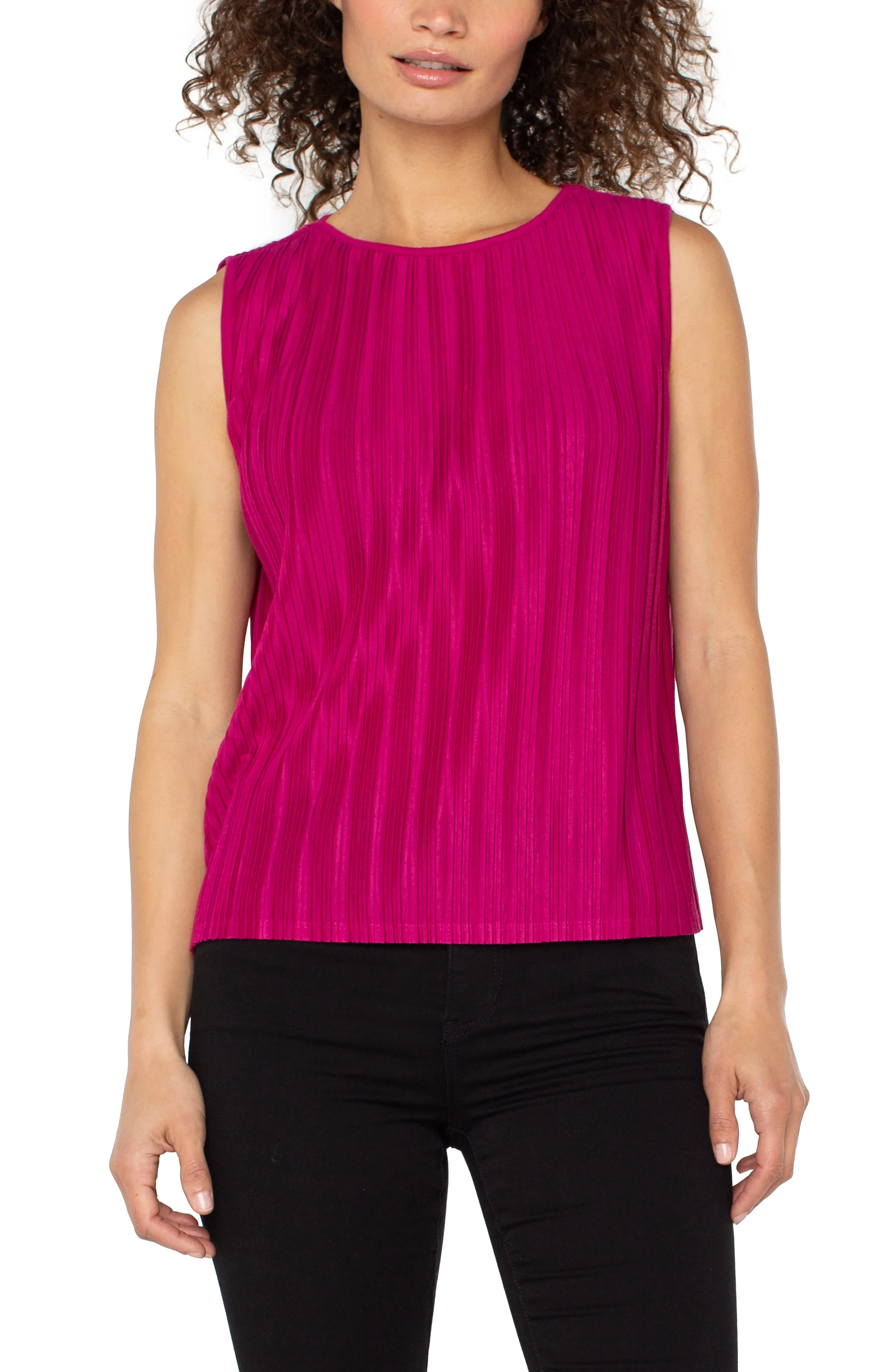 SLEEVELESS CREW NECK KNIT TOP sold by Liverpool Jeans Company