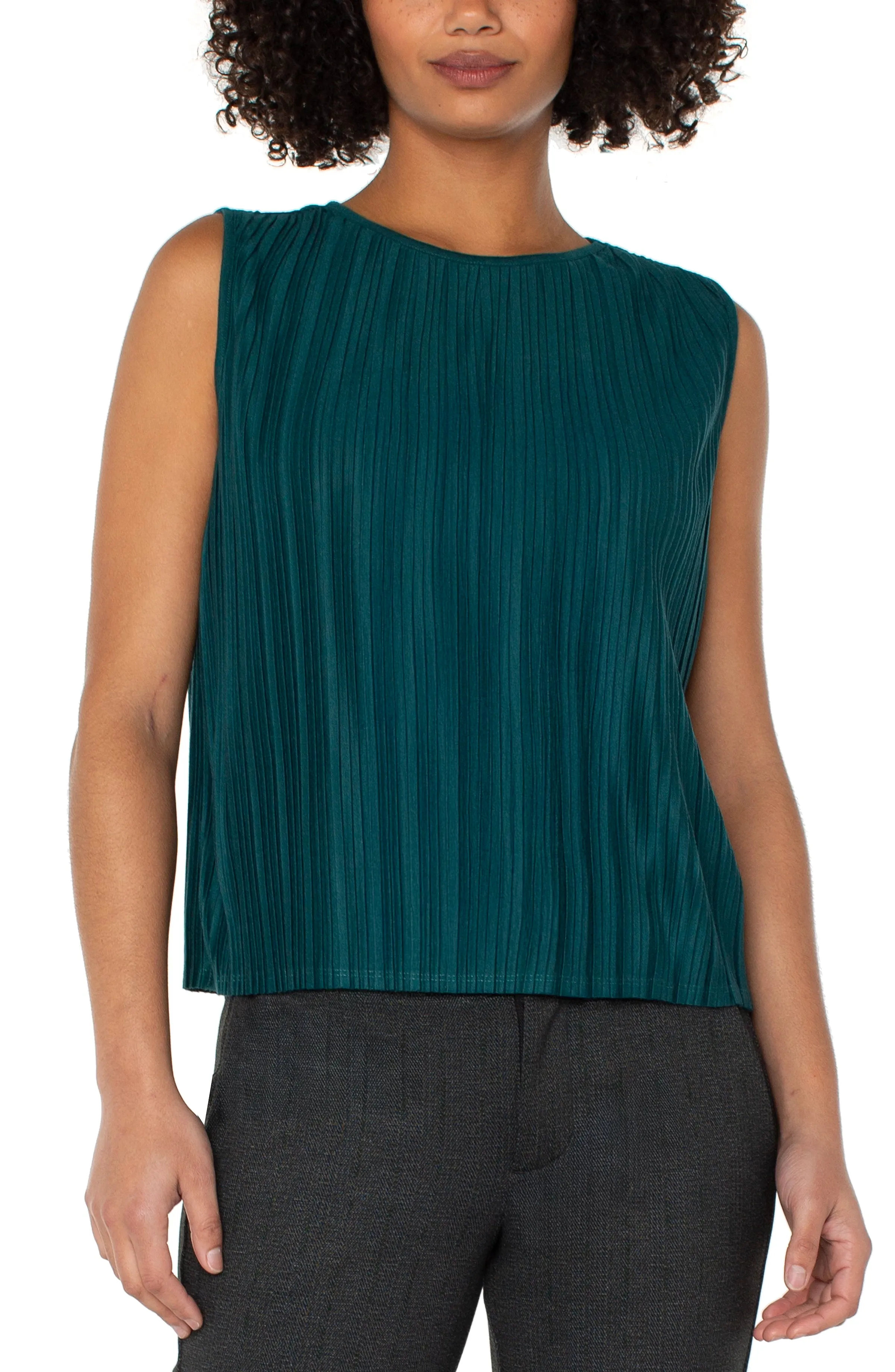 SLEEVELESS CREW NECK KNIT TOP sold by Liverpool Jeans Company