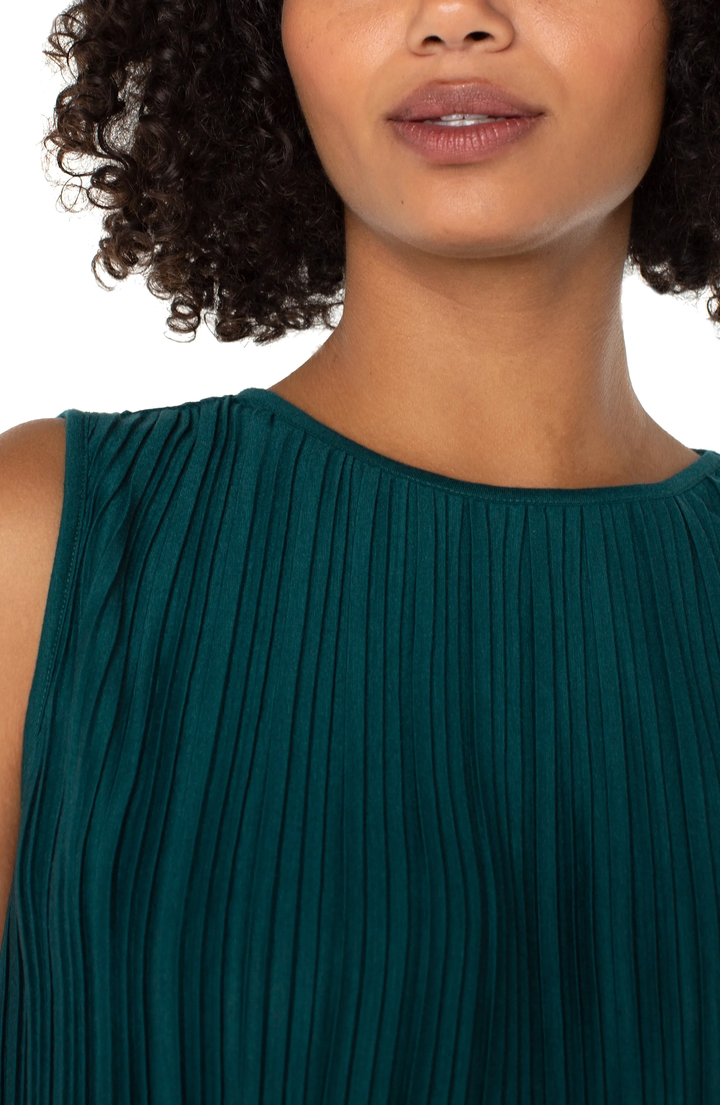 SLEEVELESS CREW NECK KNIT TOP sold by Liverpool Jeans Company product image thumbnail 3