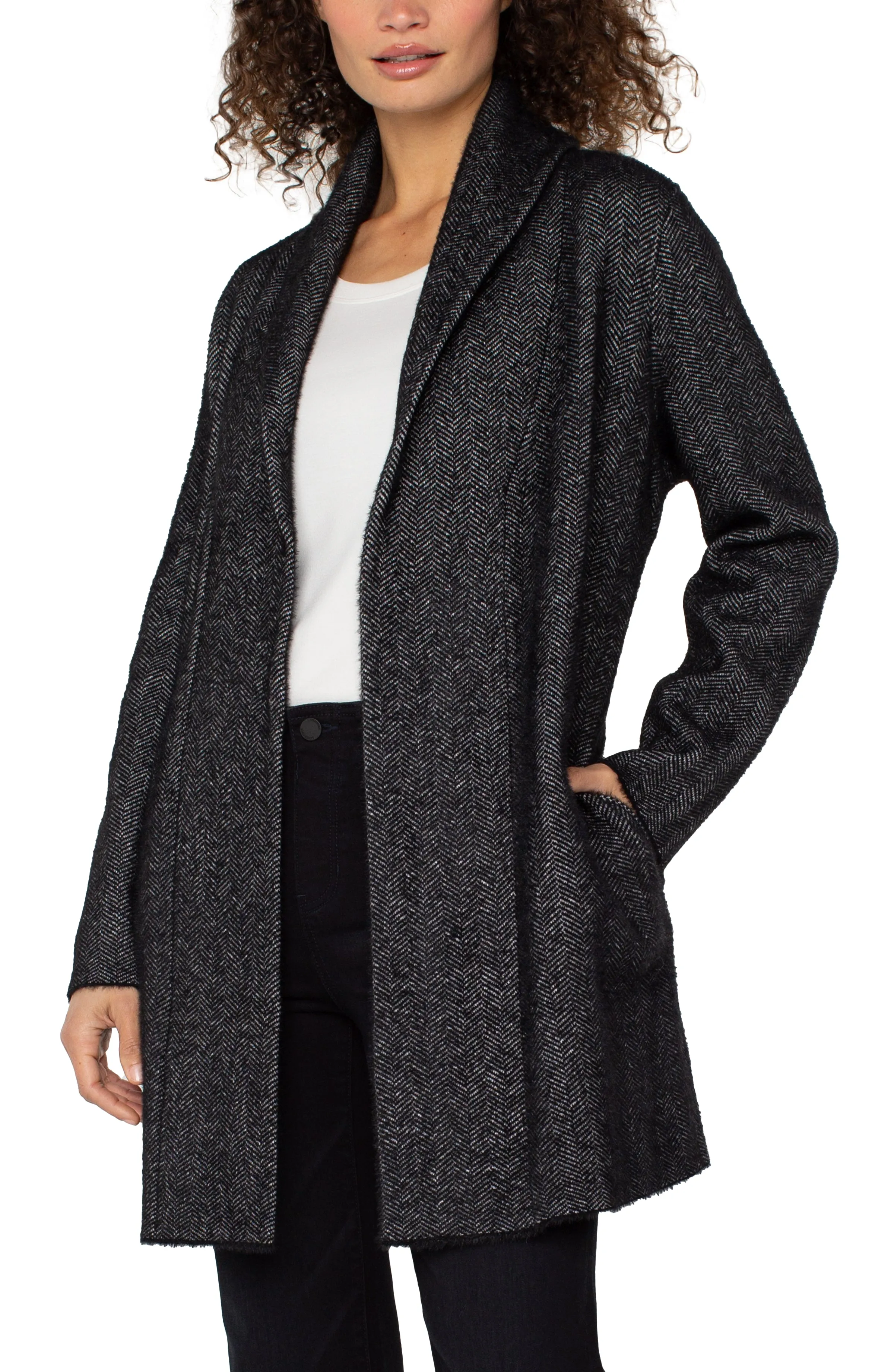 OPEN FRONT COATIGAN SWEATER sold by Liverpool Jeans Company product image thumbnail 5