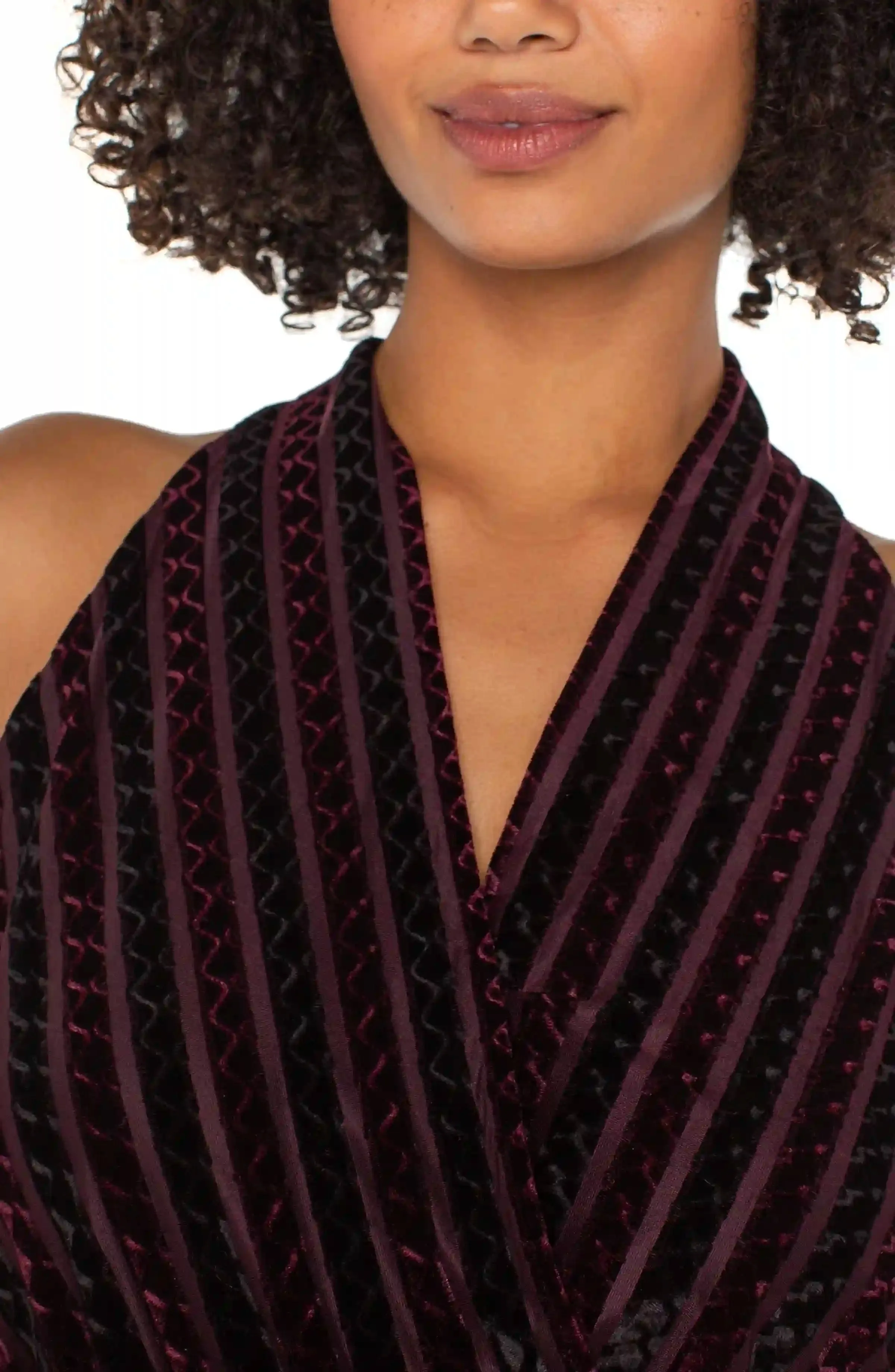 SLEEVELESS CROSSOVER KNIT TOP sold by Liverpool Jeans Company product image thumbnail 3