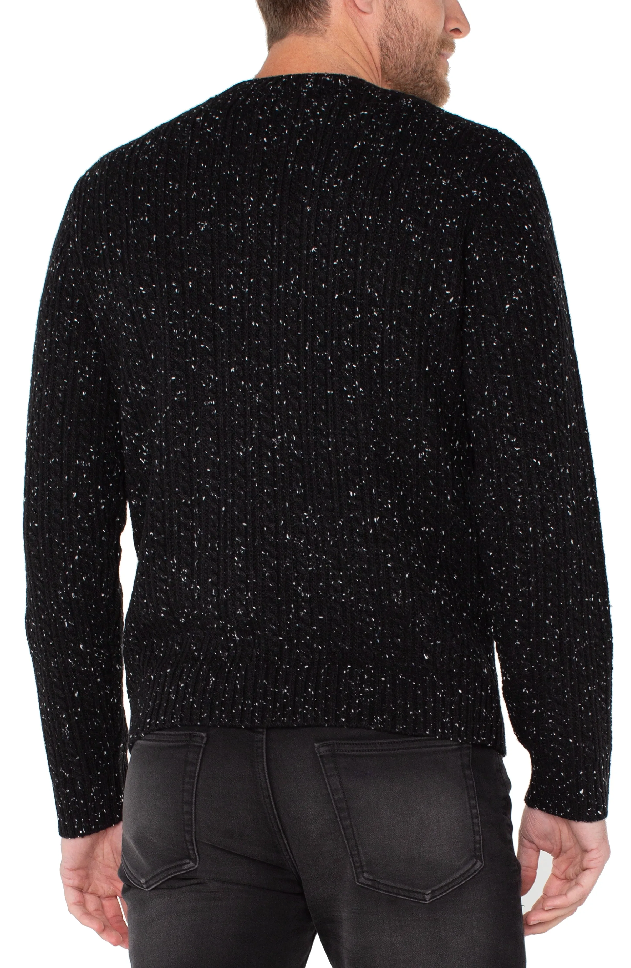 LONG SLEEVE CREW NECK SWEATER sold by Liverpool Jeans Company product image thumbnail 2