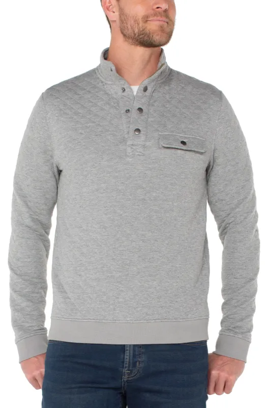 SNAP PLACKET PULLOVER sold by Liverpool Jeans Company