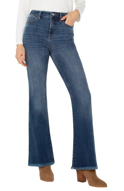 HANNAH HIGH RISE FLARE WITH FRAY HEM sold by Liverpool Jeans Company