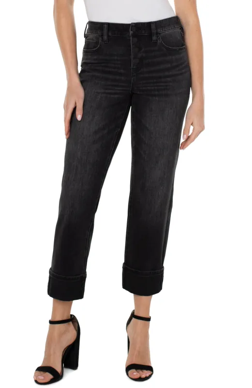 MARLEY GIRLFRIEND CUFFED WITH EXPOSED BUTTON FLY sold by Liverpool Jeans Company