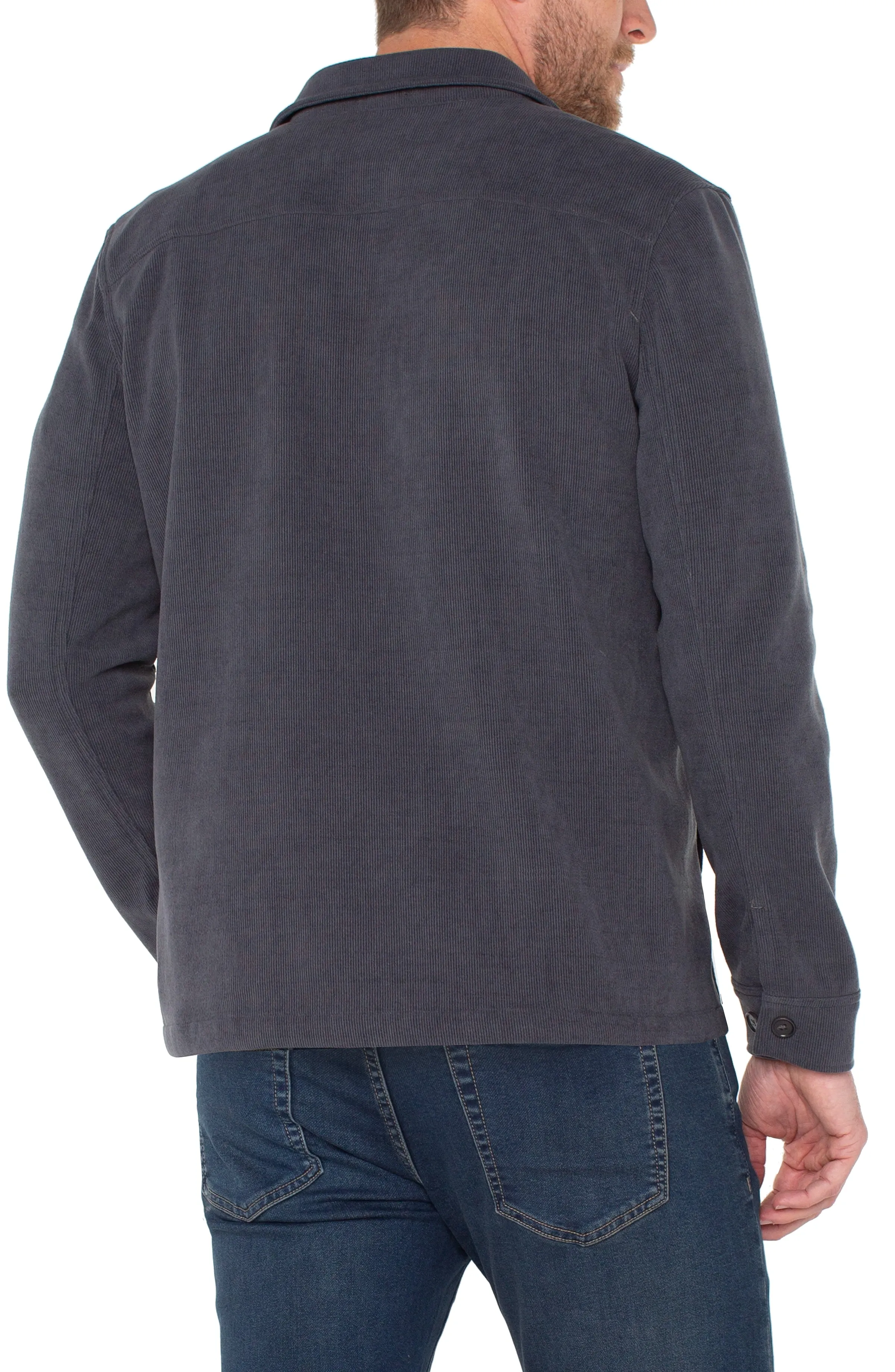 LONG SLEEVE CORDUROY OVERSHIRT sold by Liverpool Jeans Company product image thumbnail 2