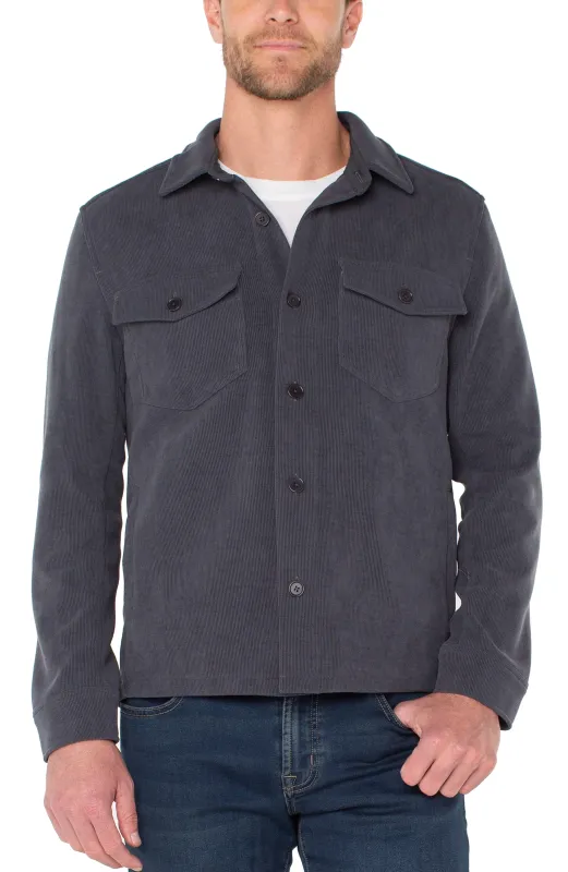 LONG SLEEVE CORDUROY OVERSHIRT sold by Liverpool Jeans Company
