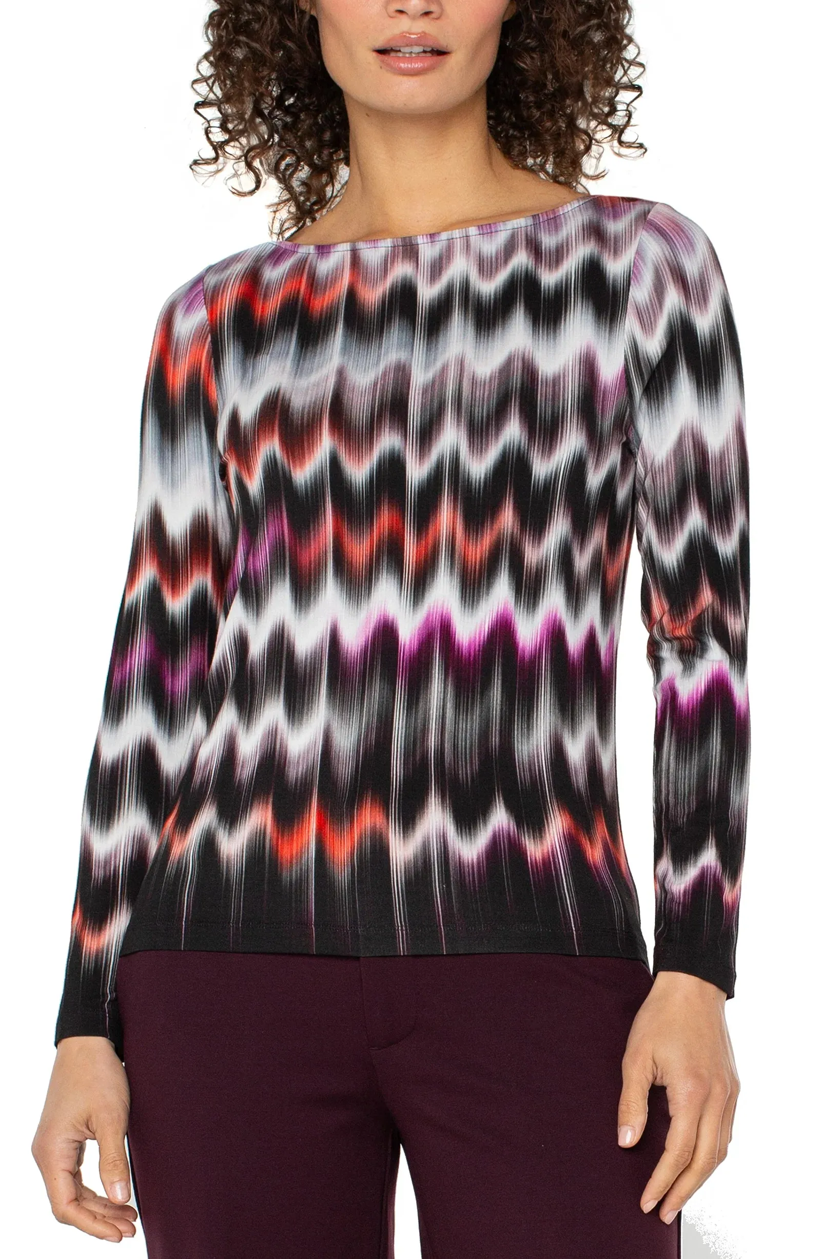 PETITE LONG SLEEVE BOAT KNIT TOP sold by Liverpool Jeans Company