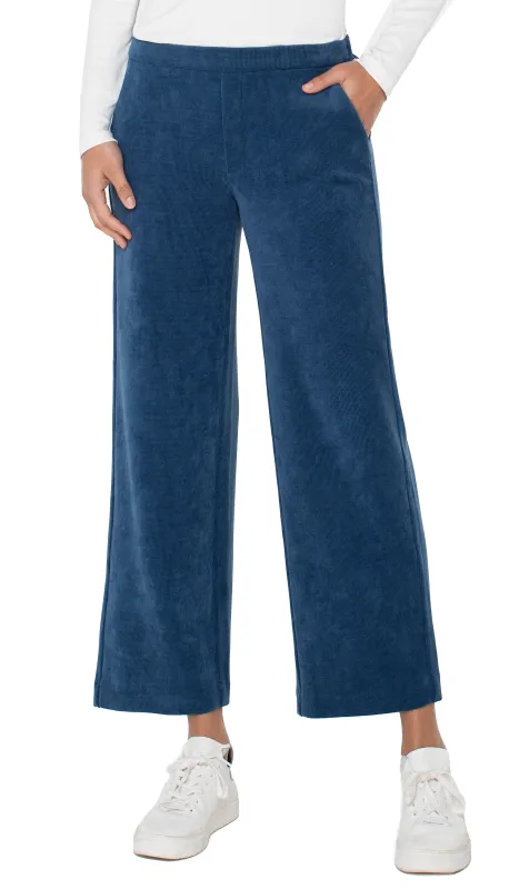 PETITES PULL ON WIDE LEG CROP TROUSER sold by Liverpool Jeans Company