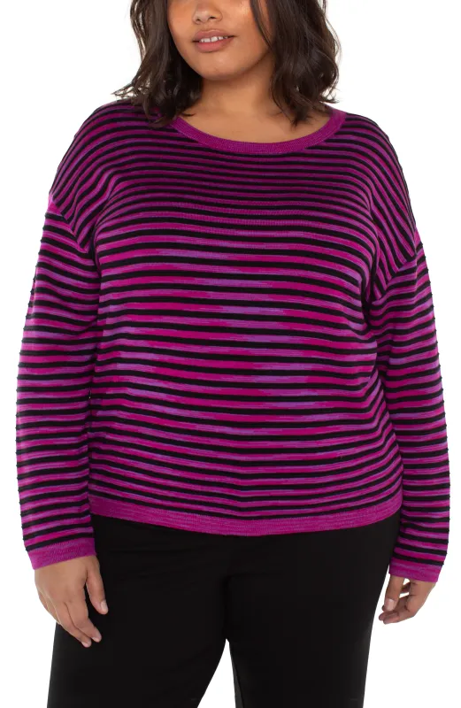 LONG SLEEVE BOAT NECK SWEATER sold by Liverpool Jeans Company
