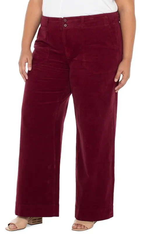 CORDUROY WIDE LEG WITH UTILITY POCKETS sold by Liverpool Jeans Company