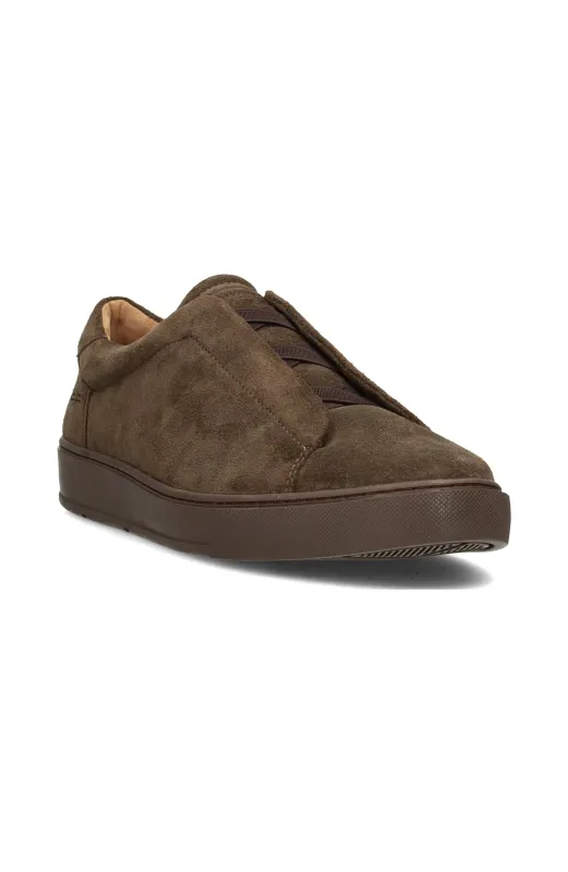 RAZOR SUEDE FAUX LACE SLIP ON SNEAKER sold by Liverpool Jeans Company