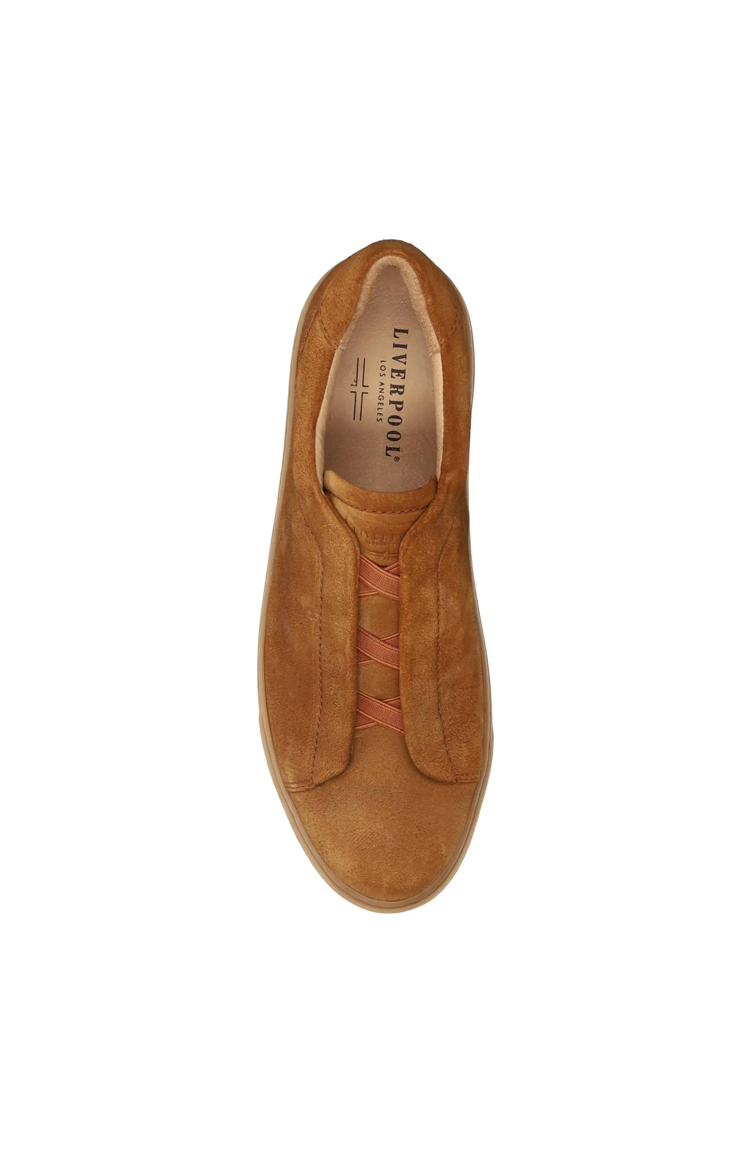 RAZOR SUEDE FAUX LACE SLIP ON SNEAKER sold by Liverpool Jeans Company product image thumbnail 4