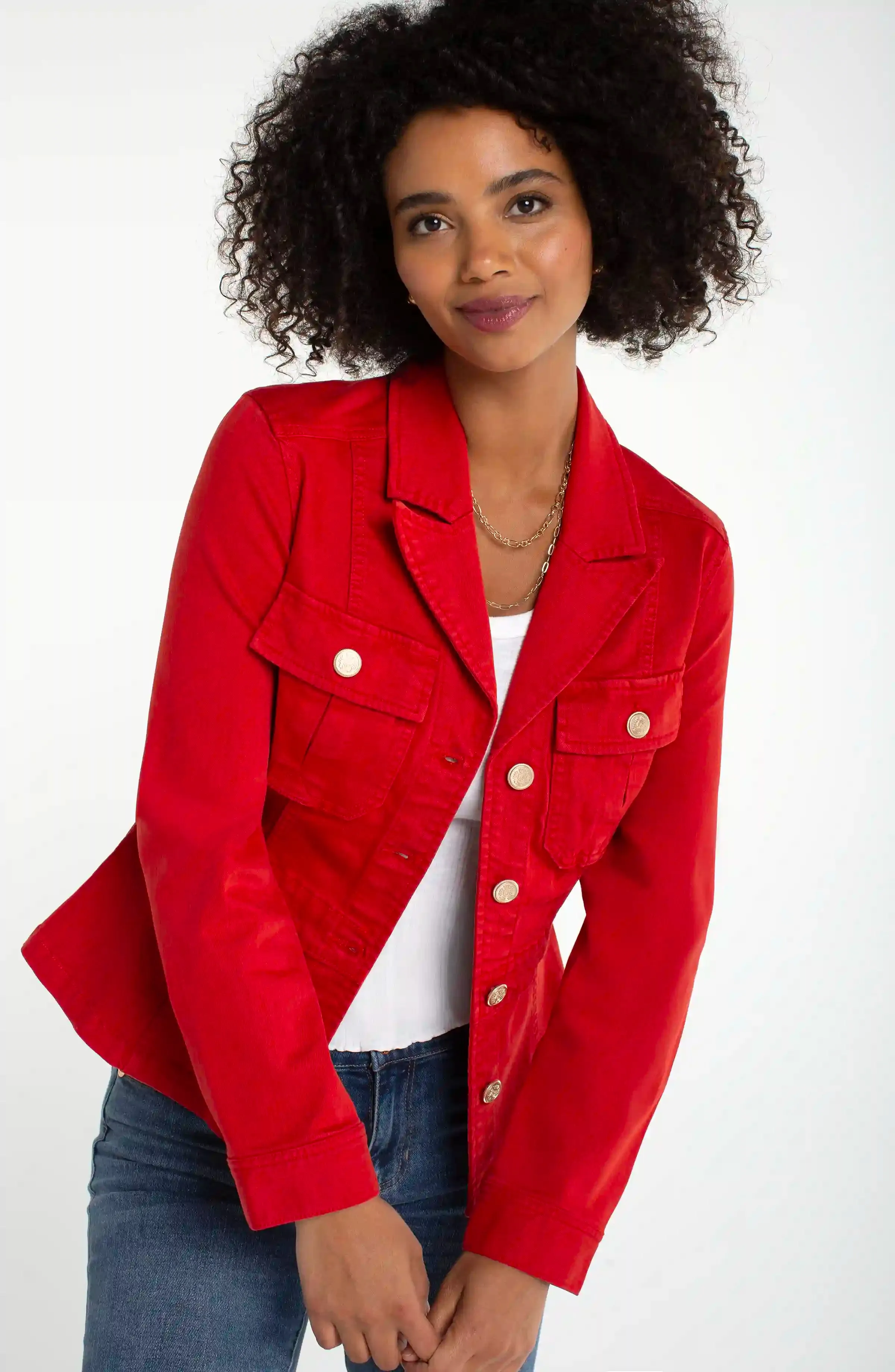 PETITE PEPLUM JACKET WITH TAB DETAIL sold by Liverpool Jeans Company