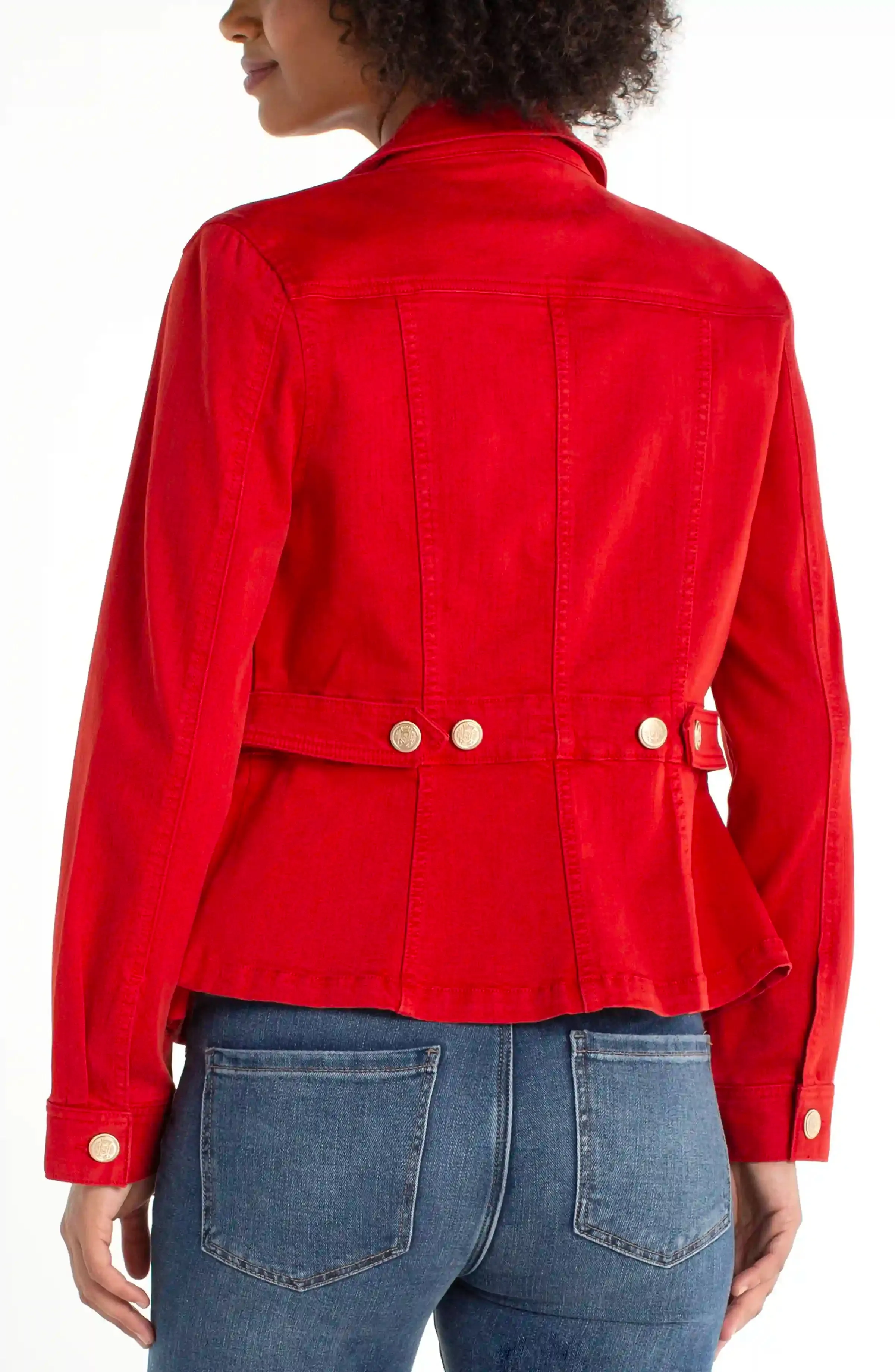 PETITE PEPLUM JACKET WITH TAB DETAIL sold by Liverpool Jeans Company product image thumbnail 2