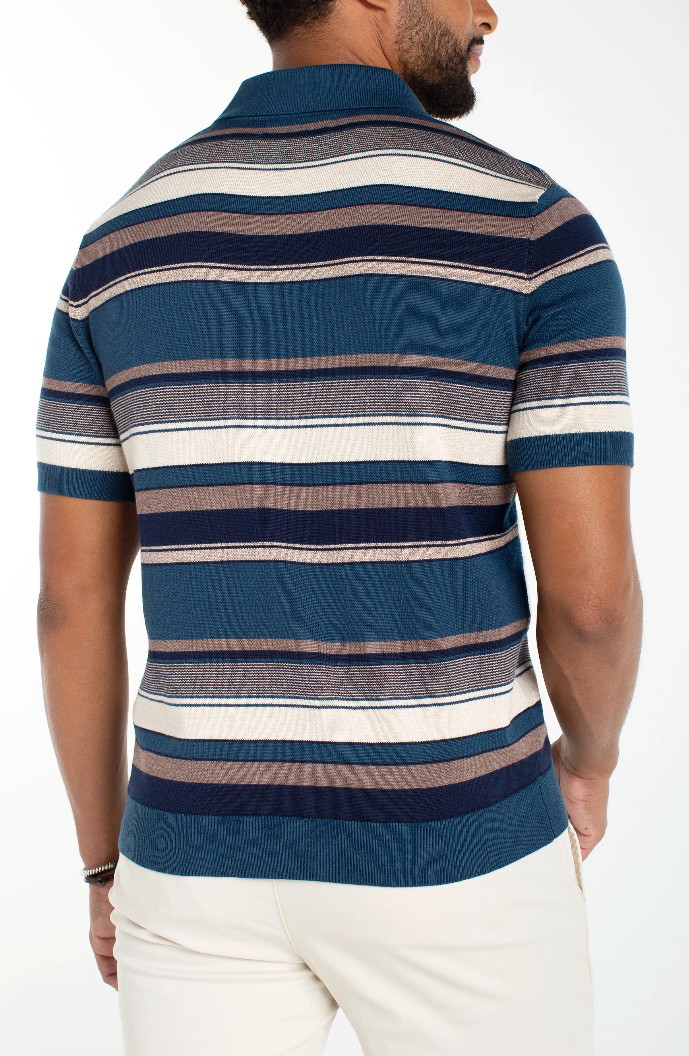 JOHNNY COLLAR SWEATER KNIT POLO sold by Liverpool Jeans Company product image thumbnail 2