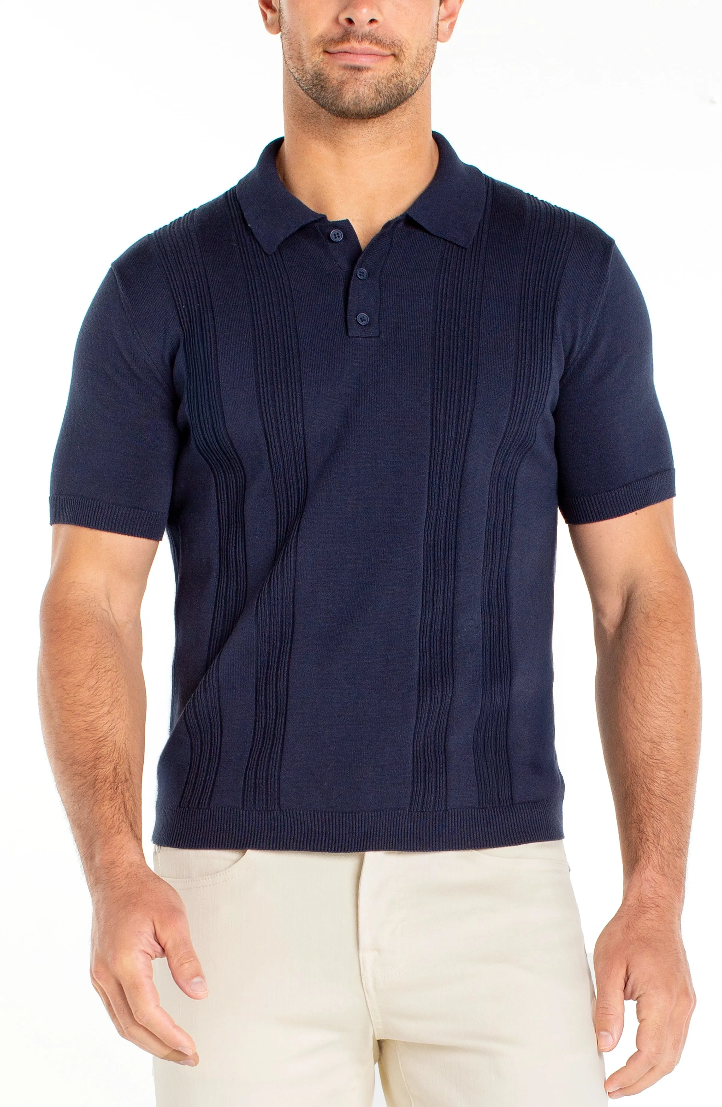 SWEATER KNIT POLO sold by Liverpool Jeans Company