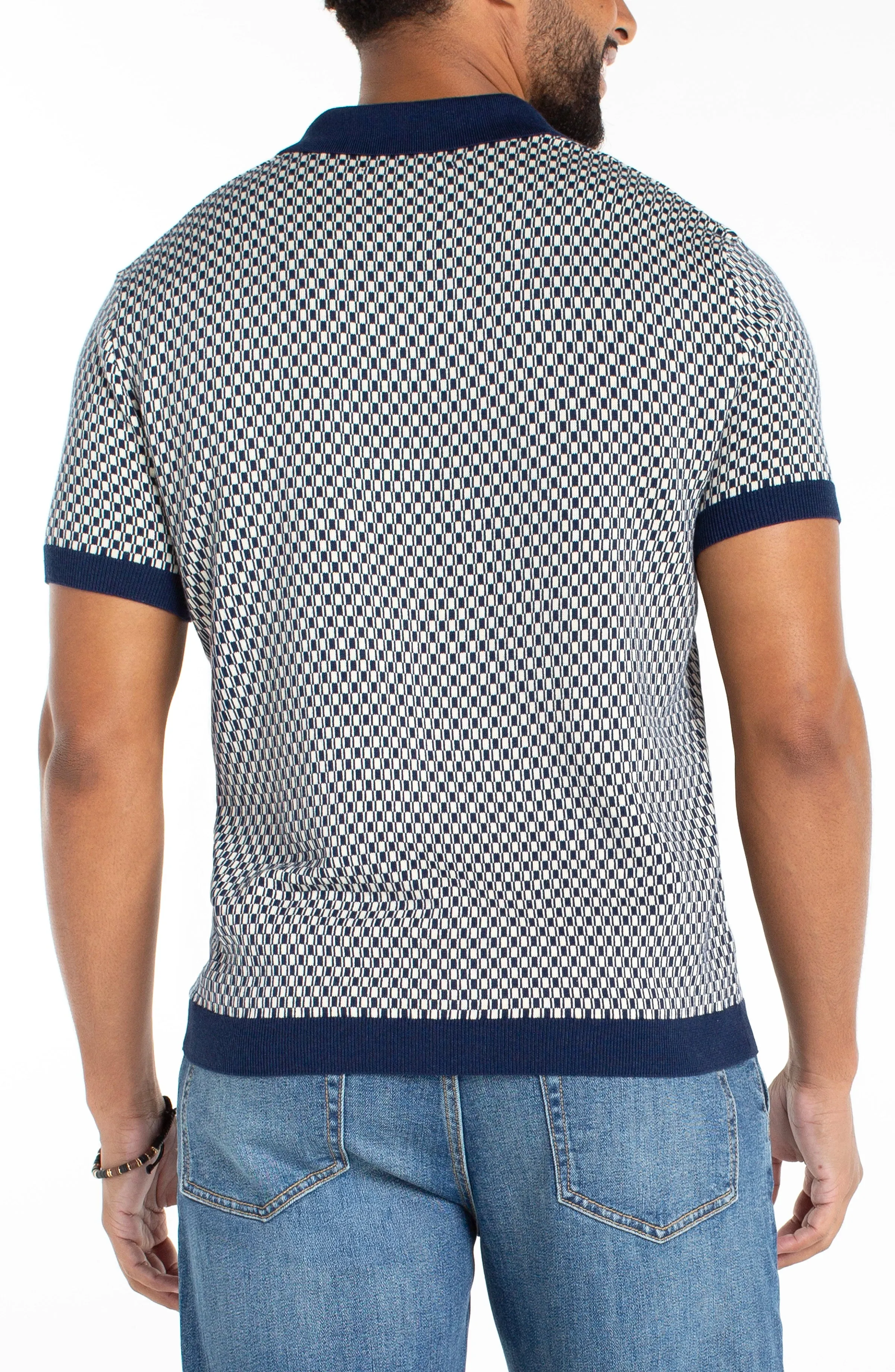 JOHNNY COLLAR SWEATER KNIT POLO sold by Liverpool Jeans Company product image thumbnail 2