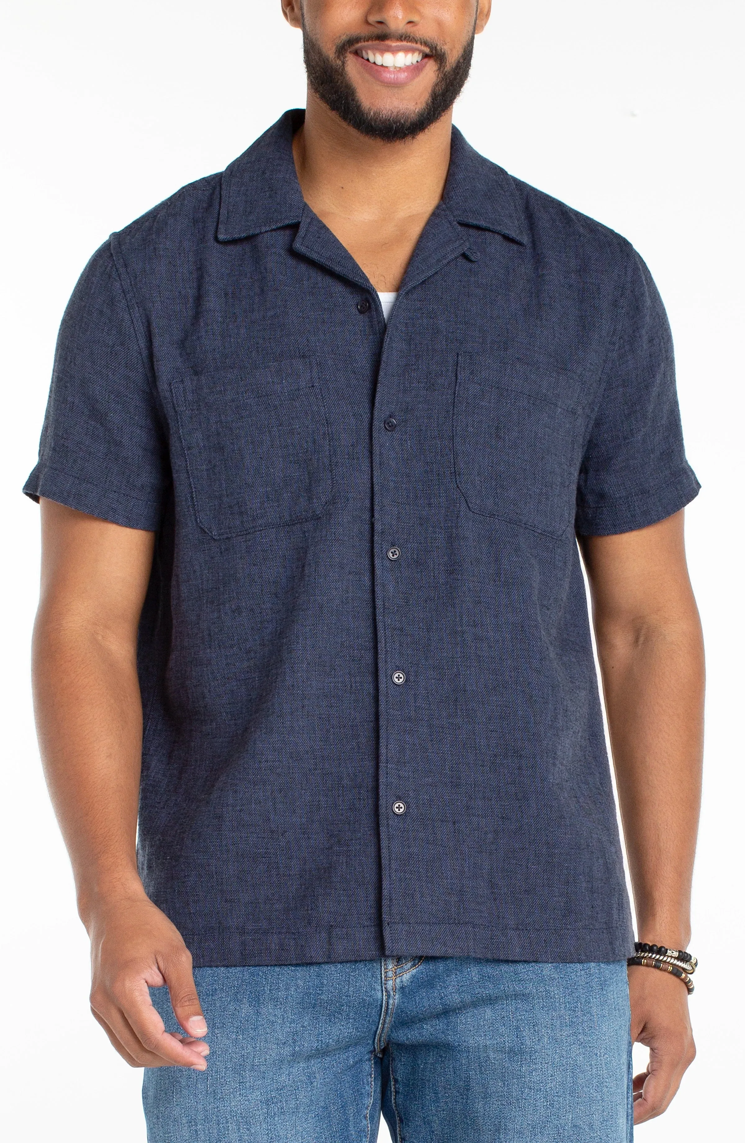 BUTTON UP CAMP SHIRT sold by Liverpool Jeans Company