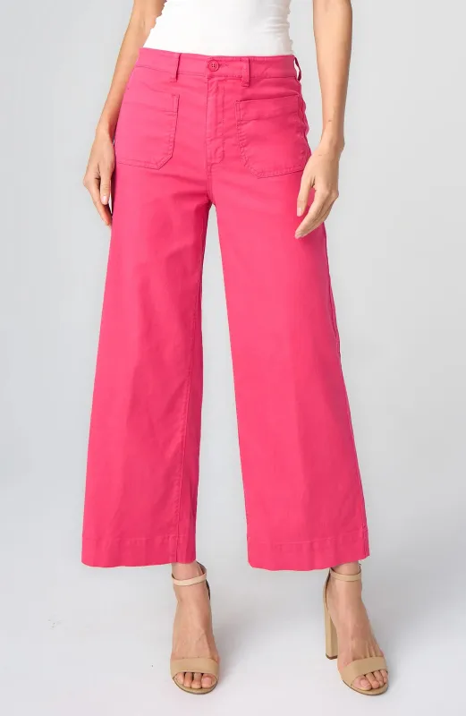 CROP WIDE LEG WITH PATCH POCKETS sold by Liverpool Jeans Company