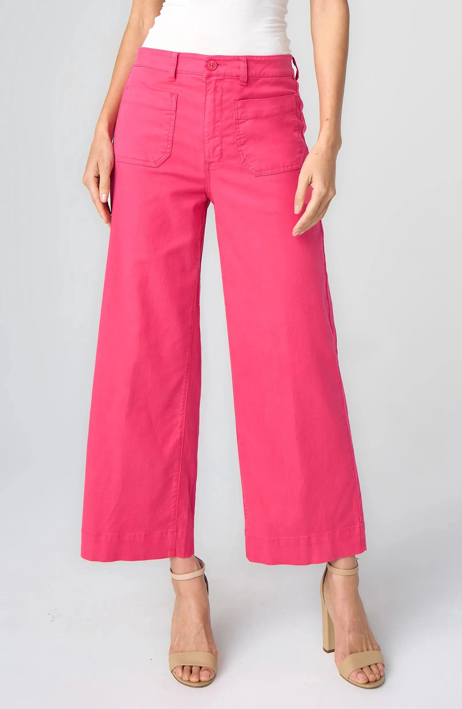 CROP WIDE LEG WITH PATCH POCKETS sold by Liverpool Jeans Company