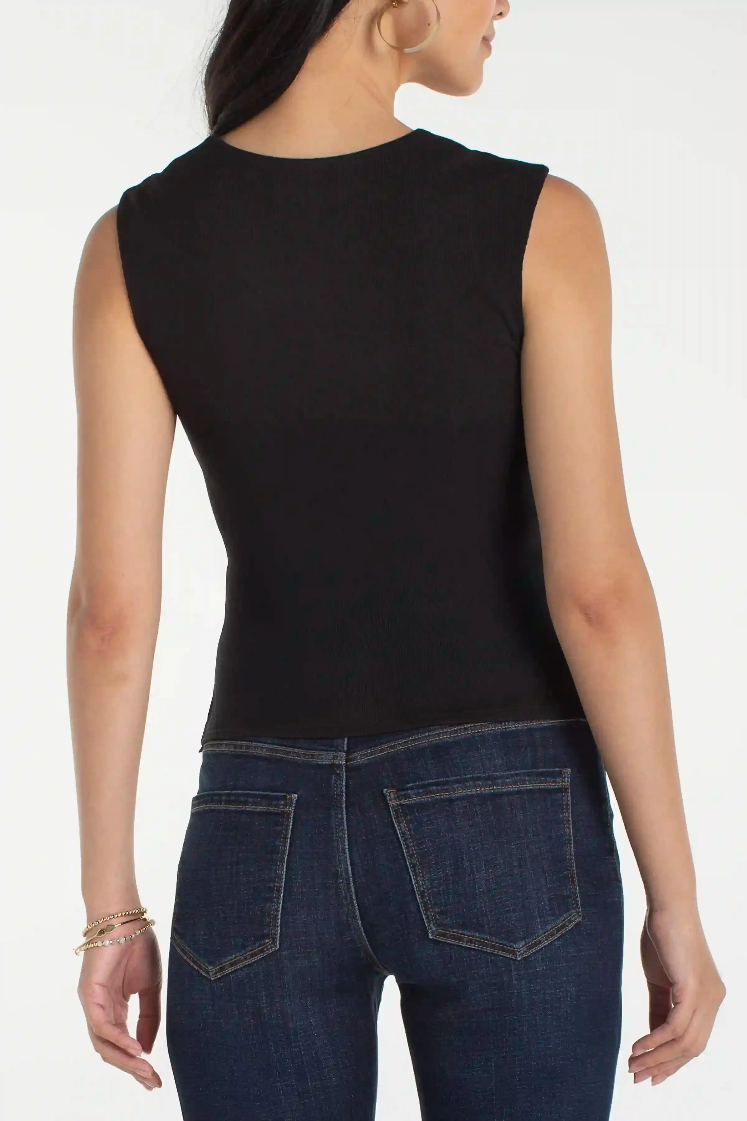 PETITE SLEEVELESS BUILT-IN BRA KNIT TOP sold by Liverpool Jeans Company product image thumbnail 3