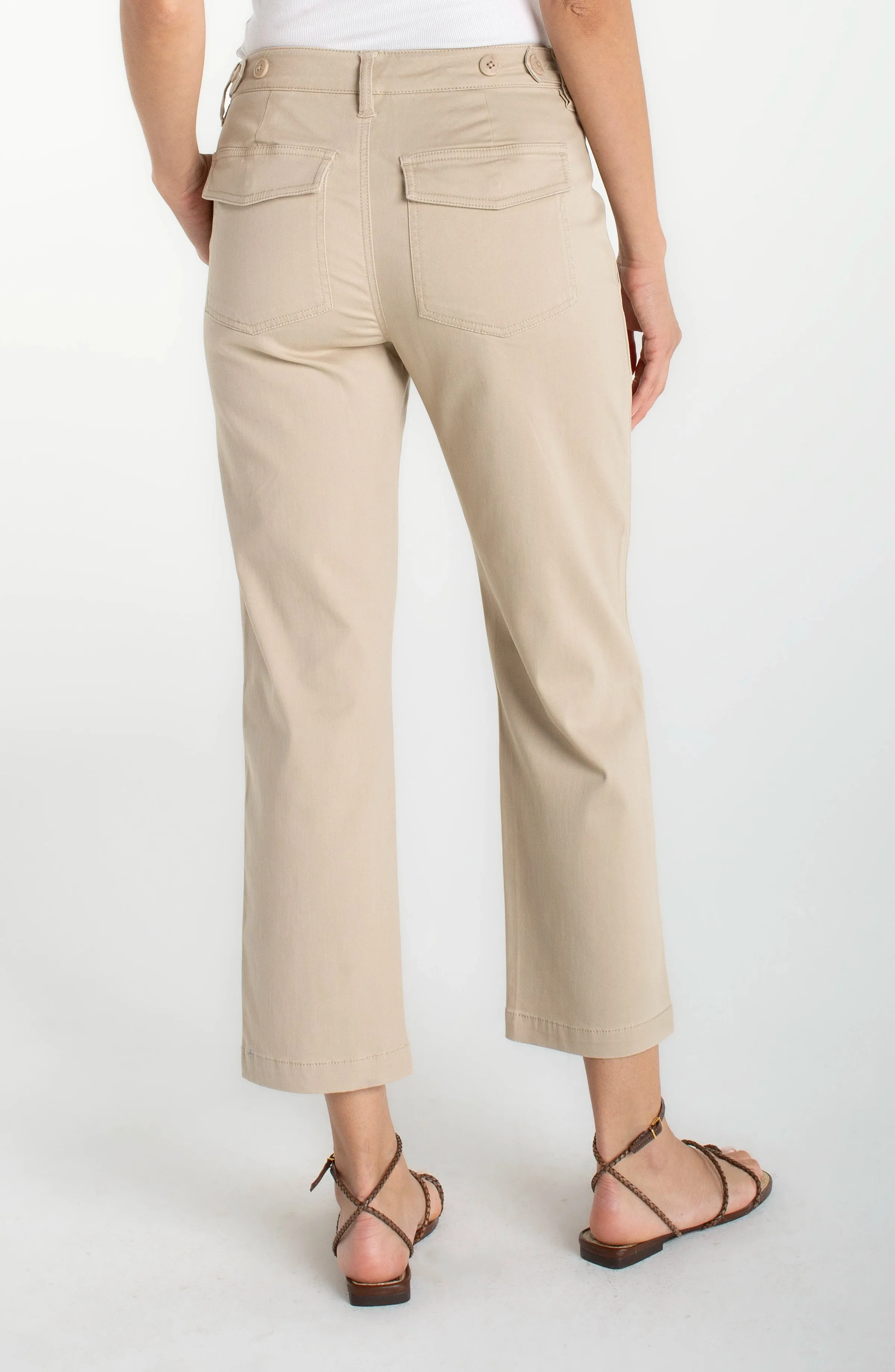 UTILITY CROP STRAIGHT WITH SIDE TABS sold by Liverpool Jeans Company product image thumbnail 2