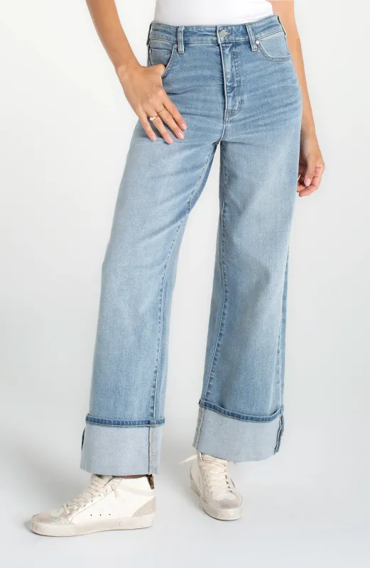 MORGAN HIGH RISE CUFFED WIDE LEG made by Liverpool Jeans Company