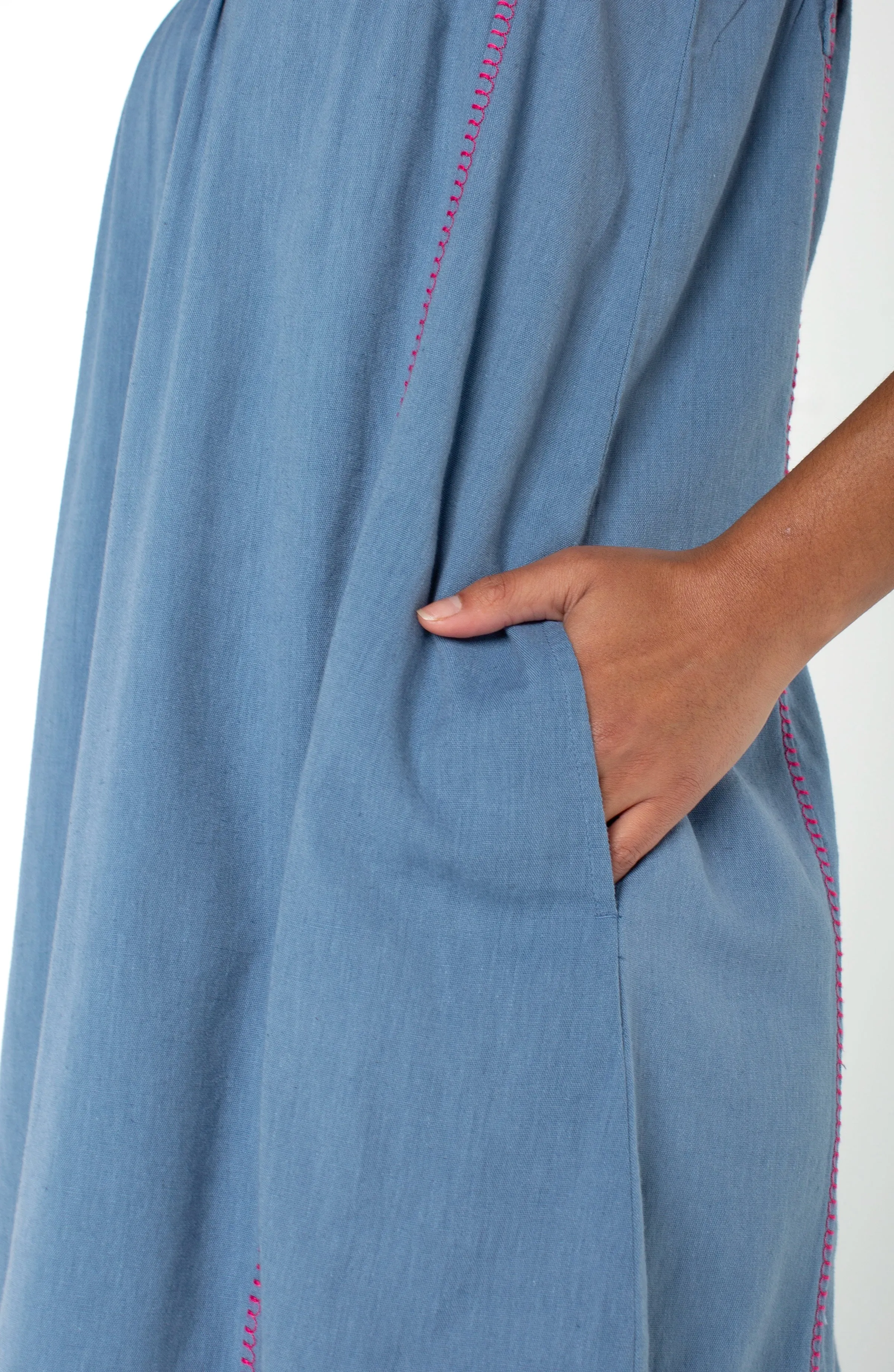FLUTTER SLEEVE V-NECK WOVEN DRESS sold by Liverpool Jeans Company product image thumbnail 4