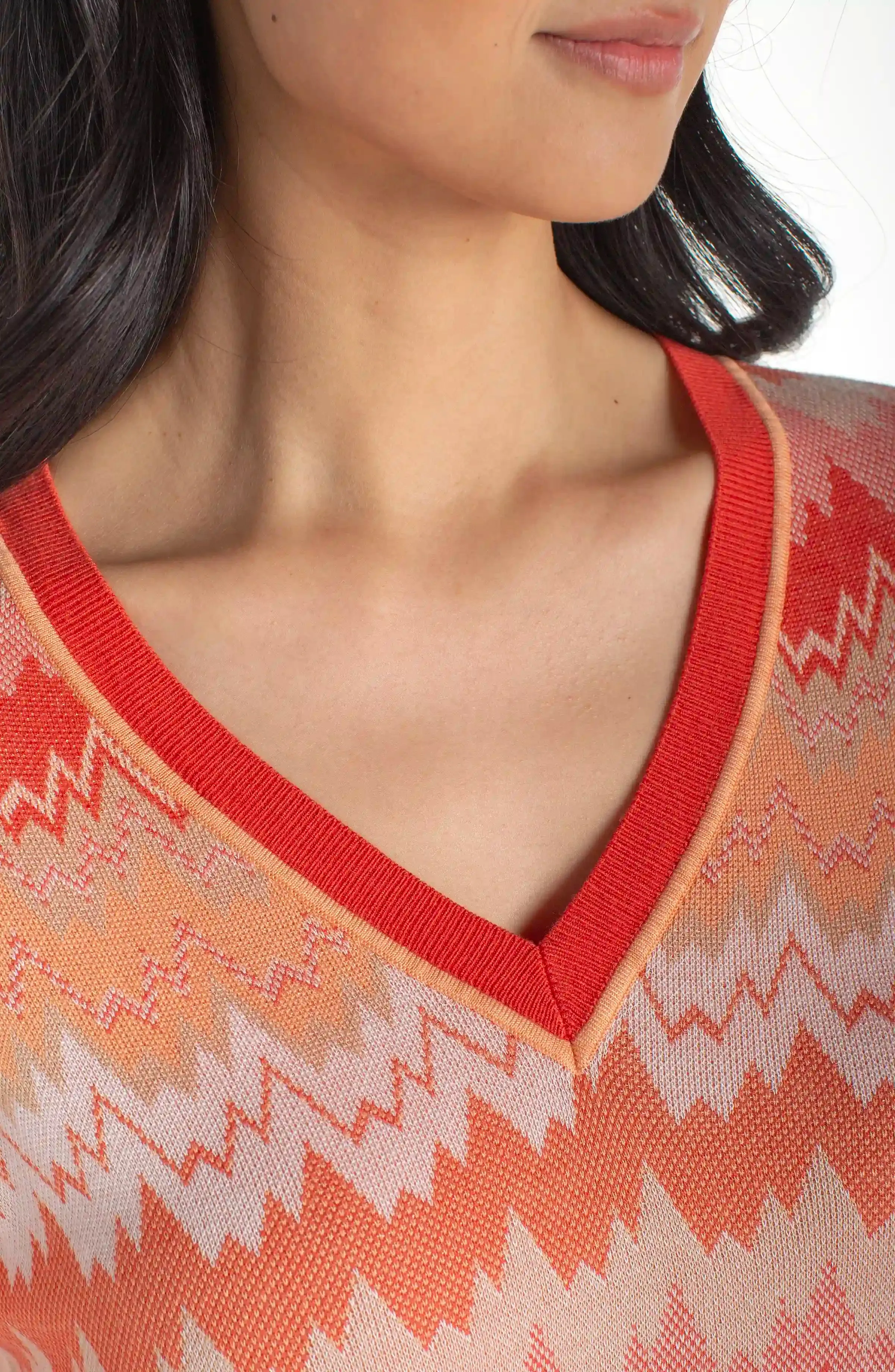 3/4 SLEEVE V-NECK SWEATER sold by Liverpool Jeans Company product image thumbnail 3