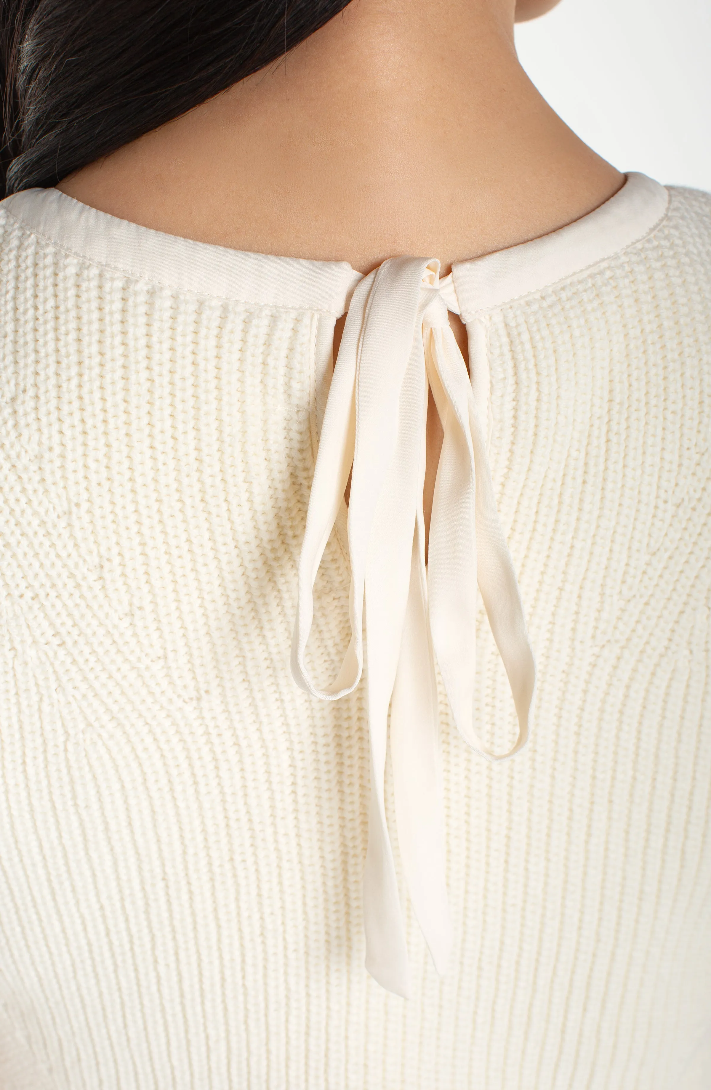 SLEEVELESS TIE BACK SWEATER WOVEN DRESS sold by Liverpool Jeans Company product image thumbnail 3