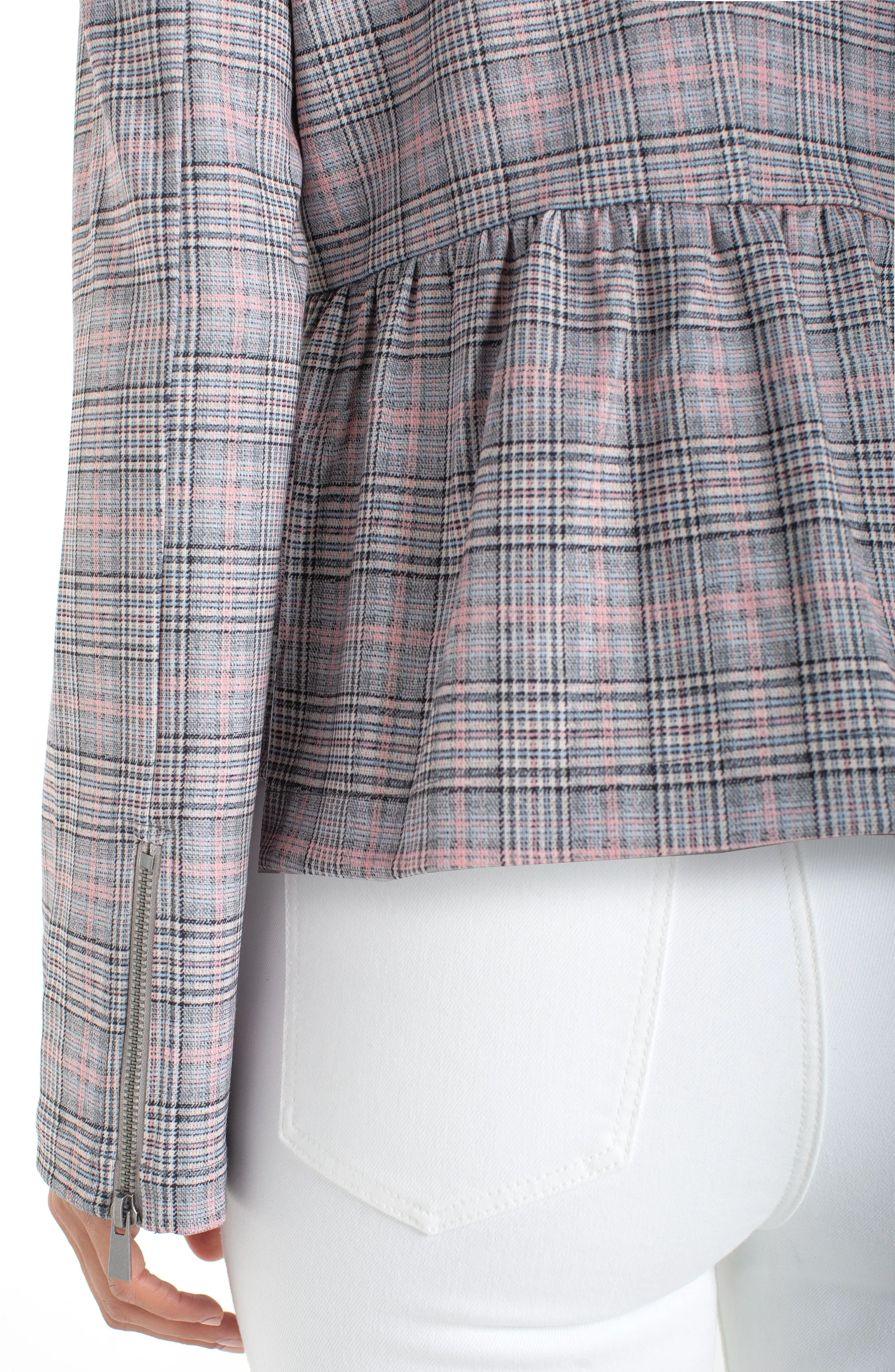 ZIP FRONT PEPLUM JACKET sold by Liverpool Jeans Company product image thumbnail 3