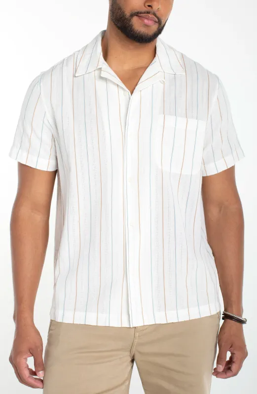 SHORT SLEEVE CAMP SHIRT made by Liverpool Jeans Company