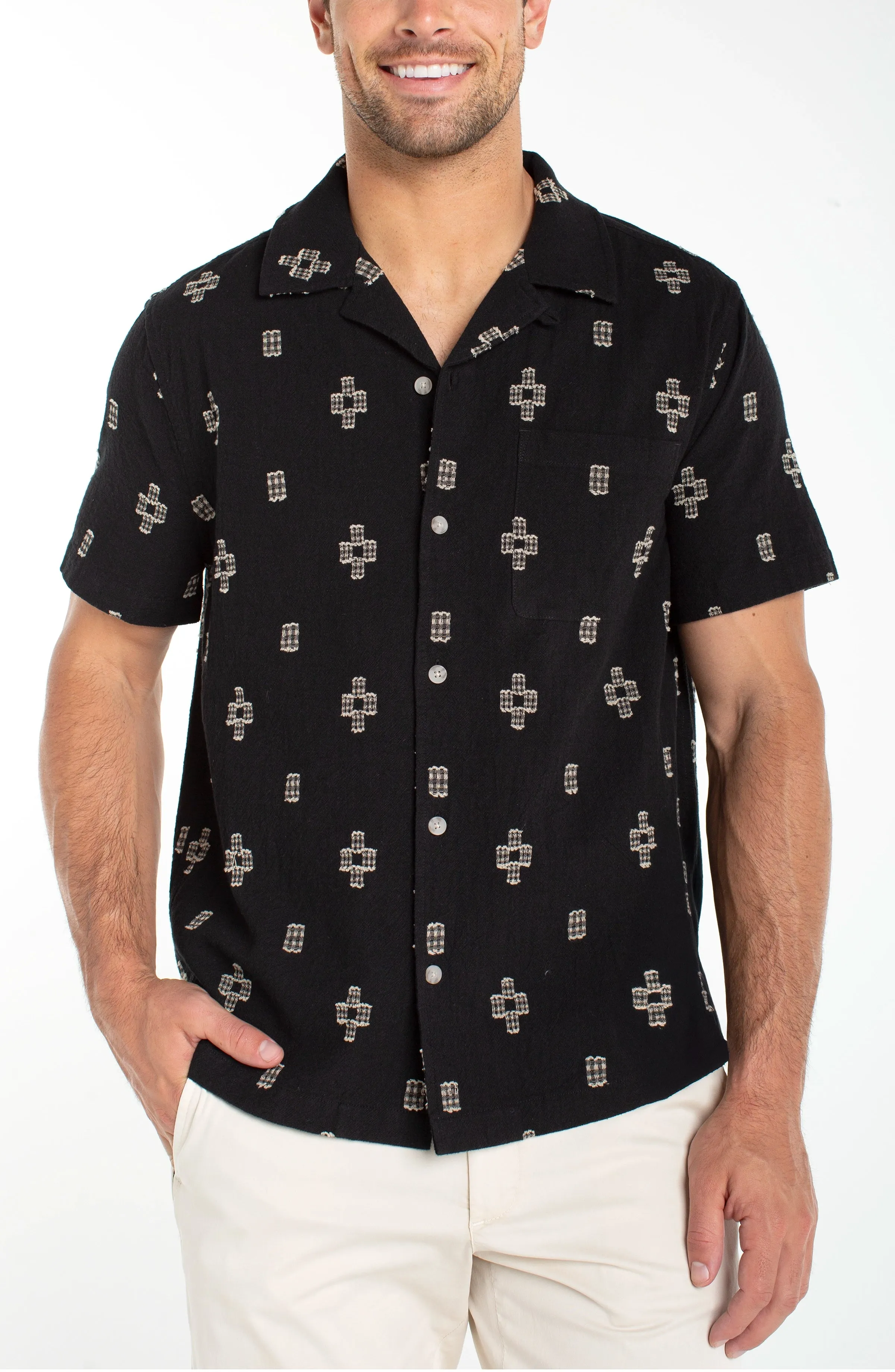 SHORT SLEEVE CAMP SHIRT sold by Liverpool Jeans Company