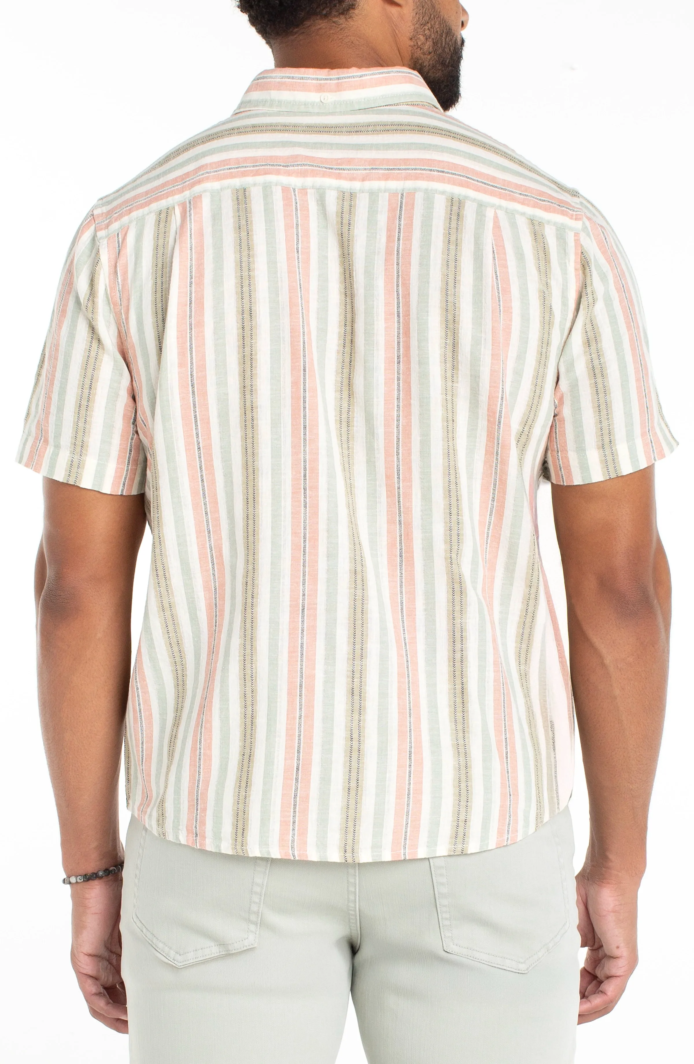 SHORT SLEEVE BUTTON UP SHIRT sold by Liverpool Jeans Company product image thumbnail 2
