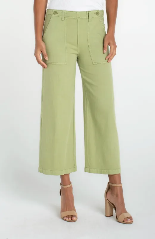 UTILITY CROP WIDE LEG made by Liverpool Jeans Company