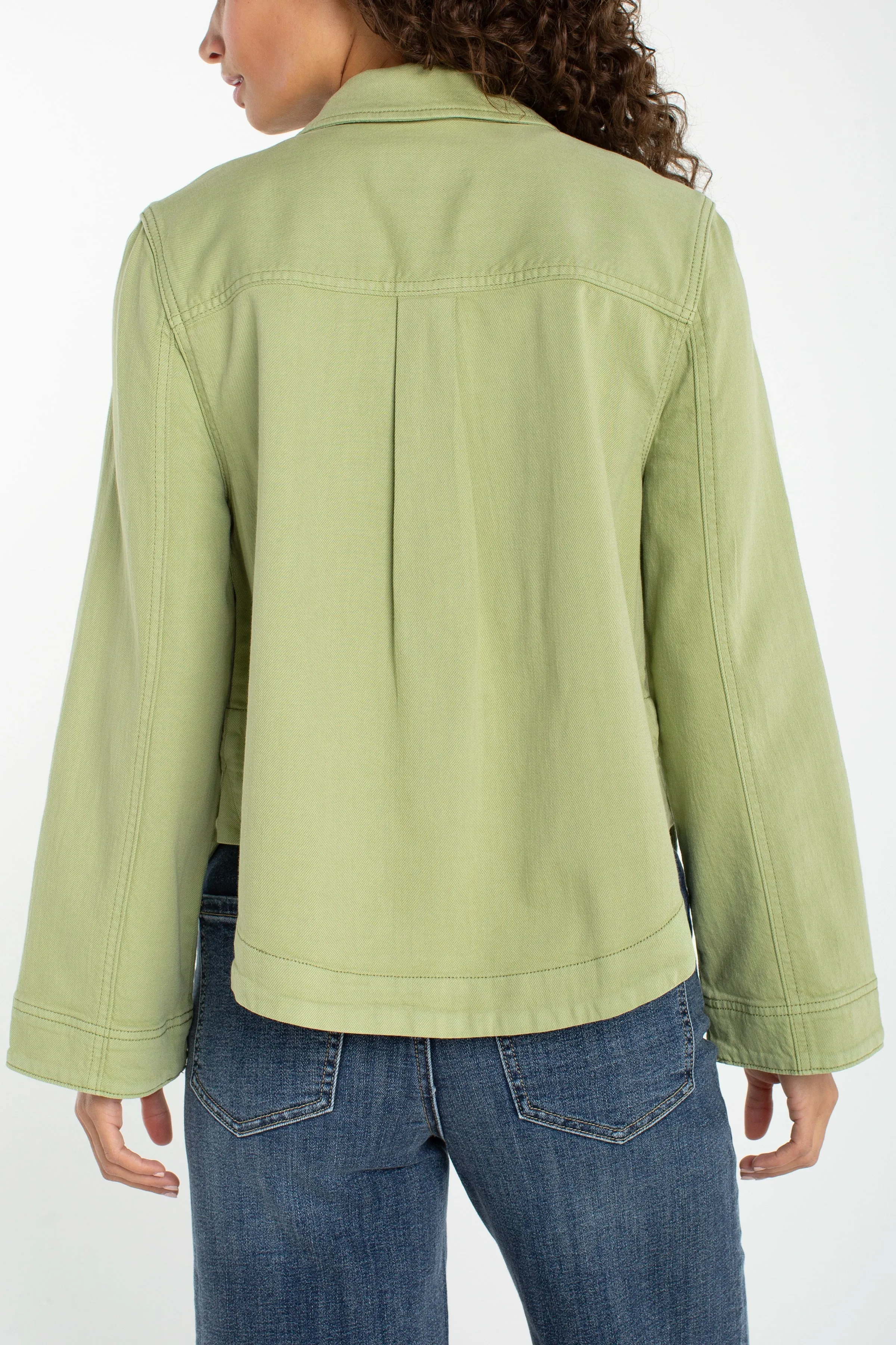 PETITE HIGH LOW DENIM SHACKET sold by Liverpool Jeans Company product image thumbnail 3