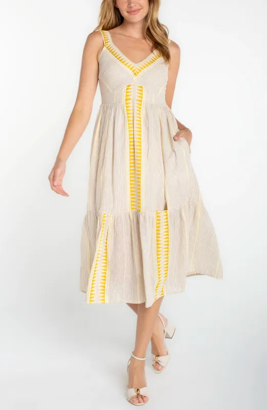 SLEEVELESS MIDI DRESS made by Liverpool Jeans Company