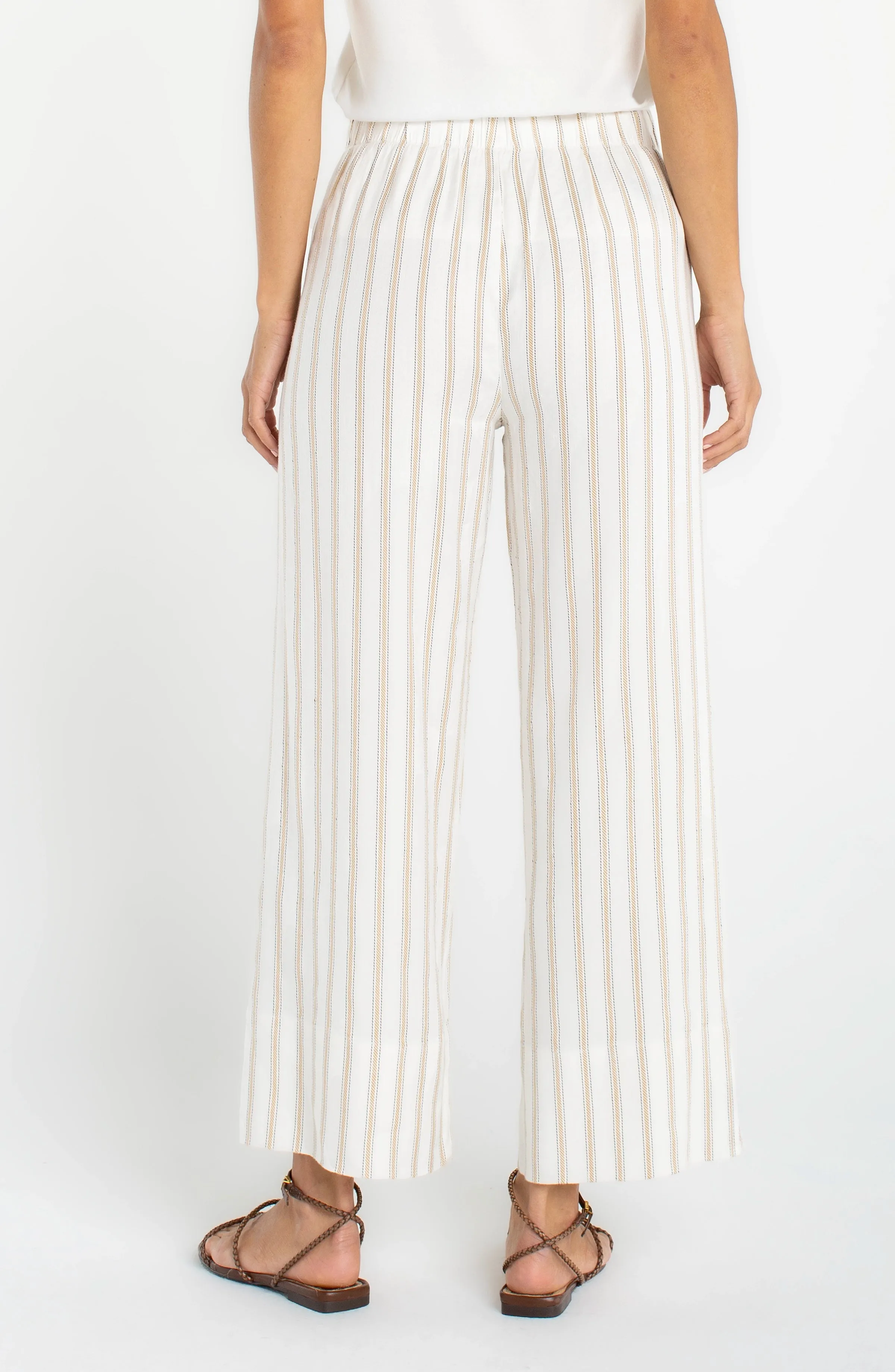 PETITE PULL-ON WIDE LEG CROP TROUSER sold by Liverpool Jeans Company product image thumbnail 3