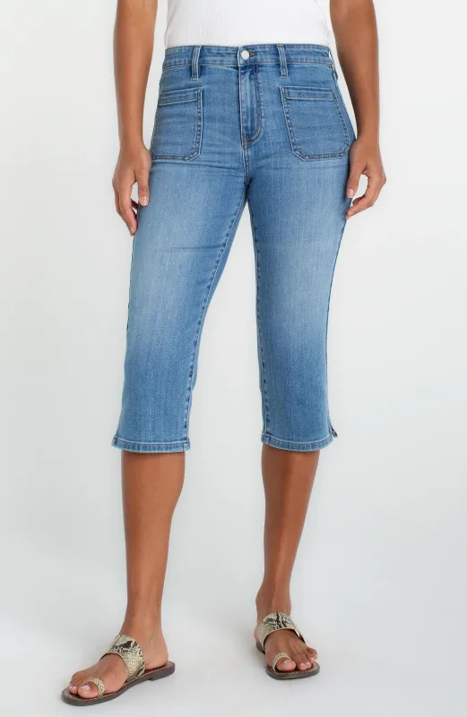 CAPRI WITH PATCH POCKETS made by Liverpool Jeans Company
