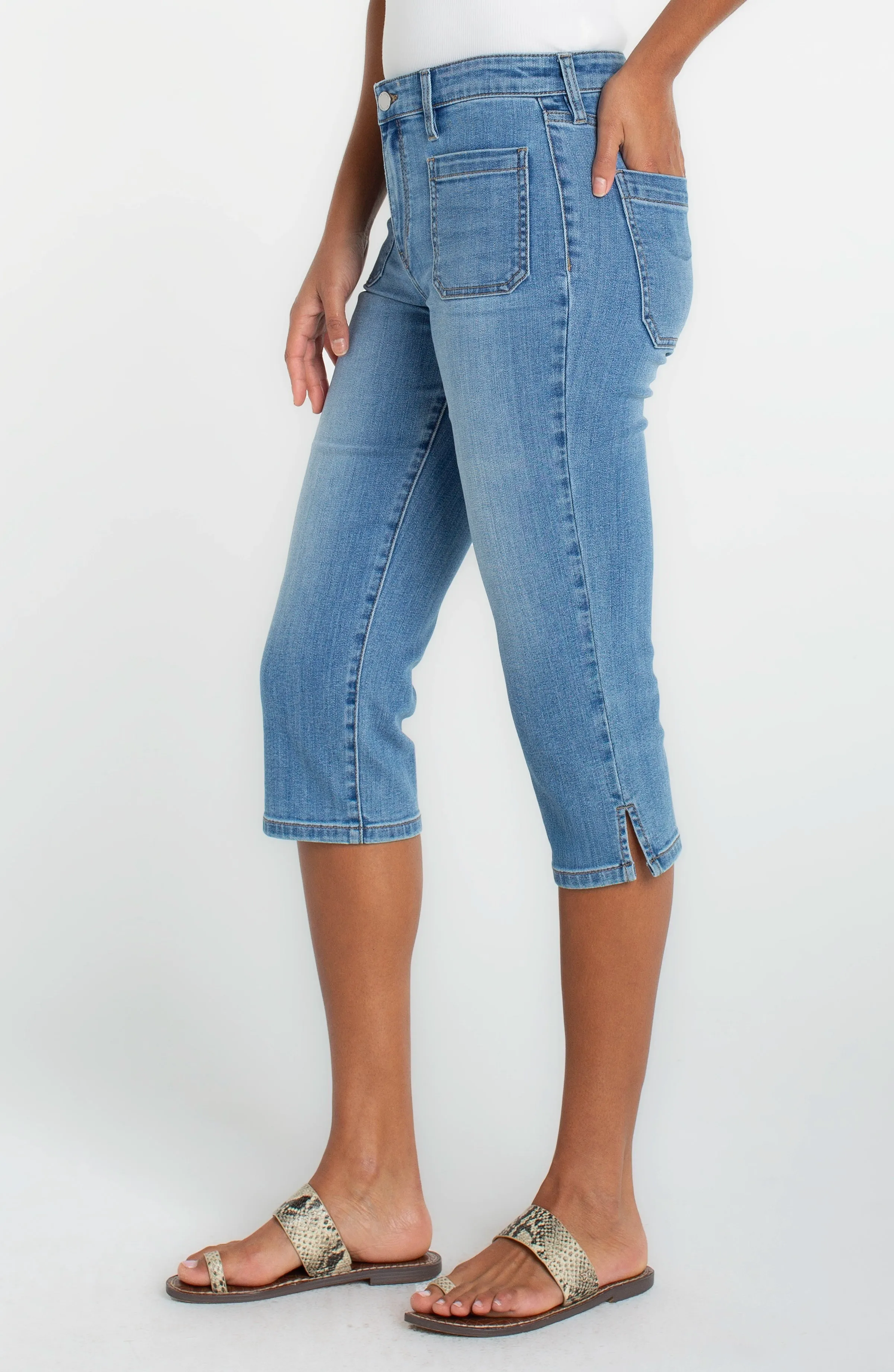 CAPRI WITH PATCH POCKETS sold by Liverpool Jeans Company product image thumbnail 2