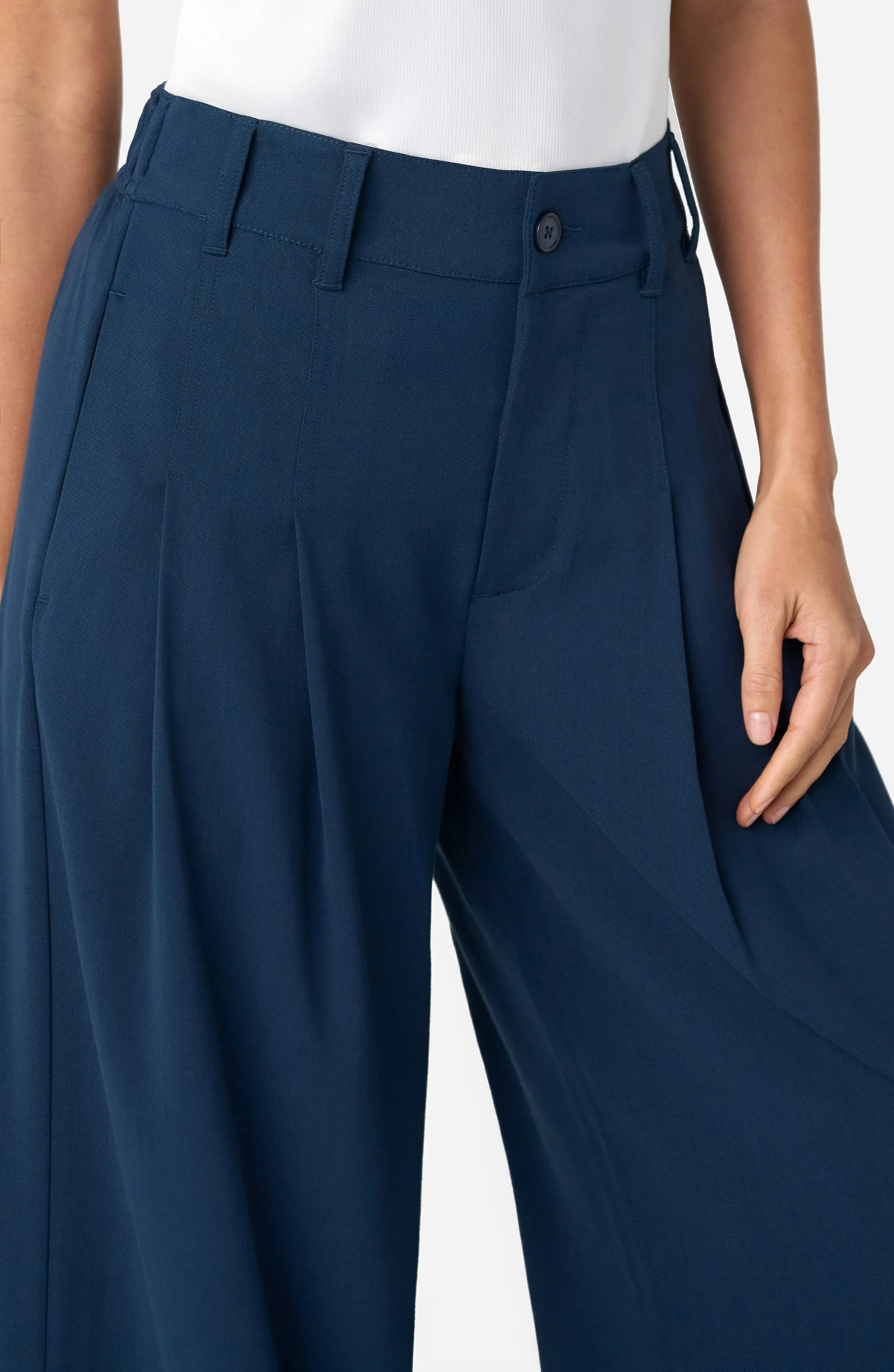 HIGH RISE PLEATED WIDE LEG TROUSER sold by Liverpool Jeans Company product image thumbnail 4