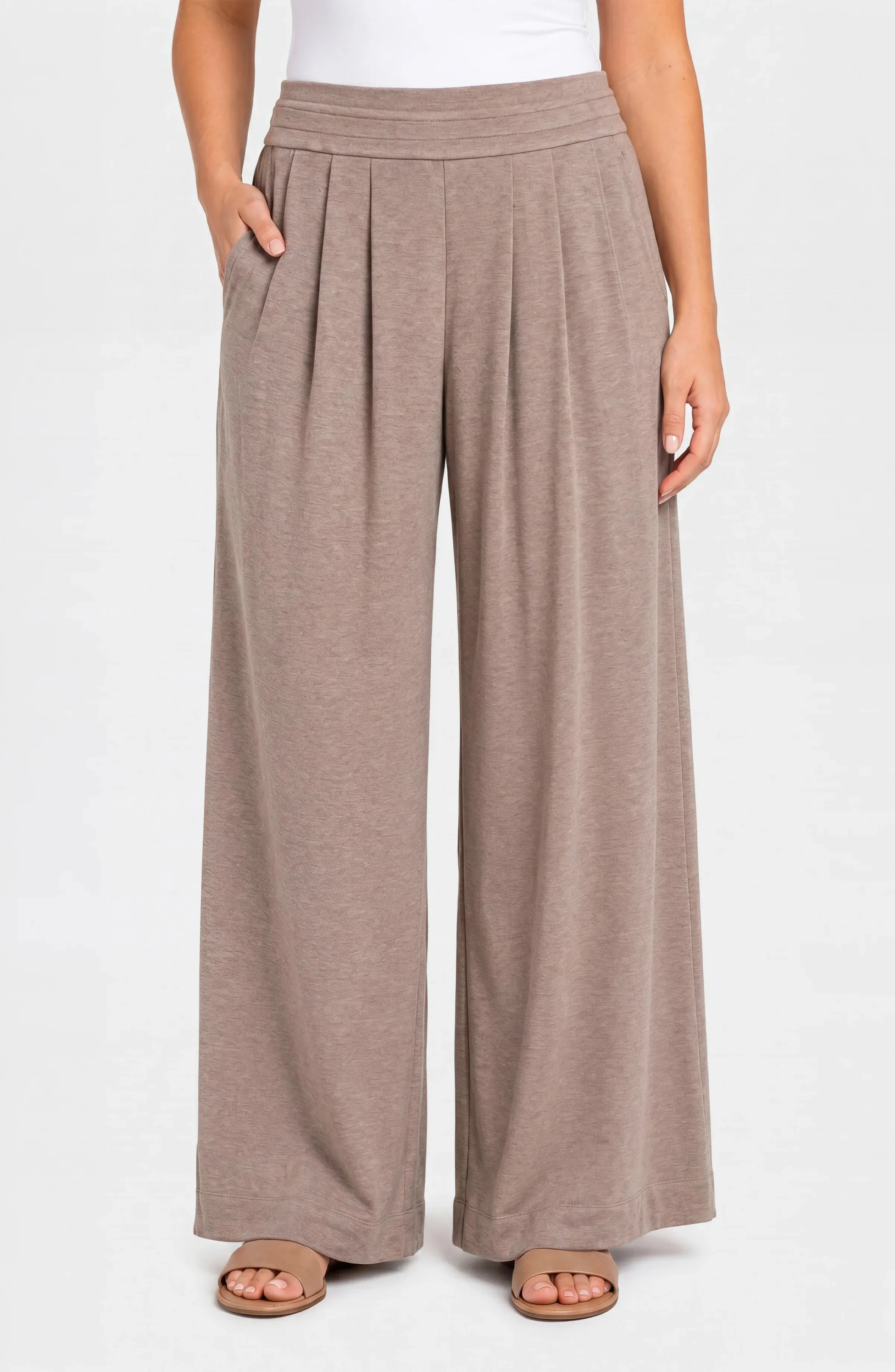 PULL-ON PLEATED WIDE LEG sold by Liverpool Jeans Company