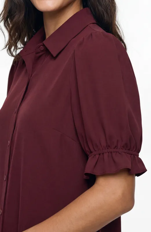 PETITE SNAP FRONT KNIT SHIRT made by Liverpool Jeans Company