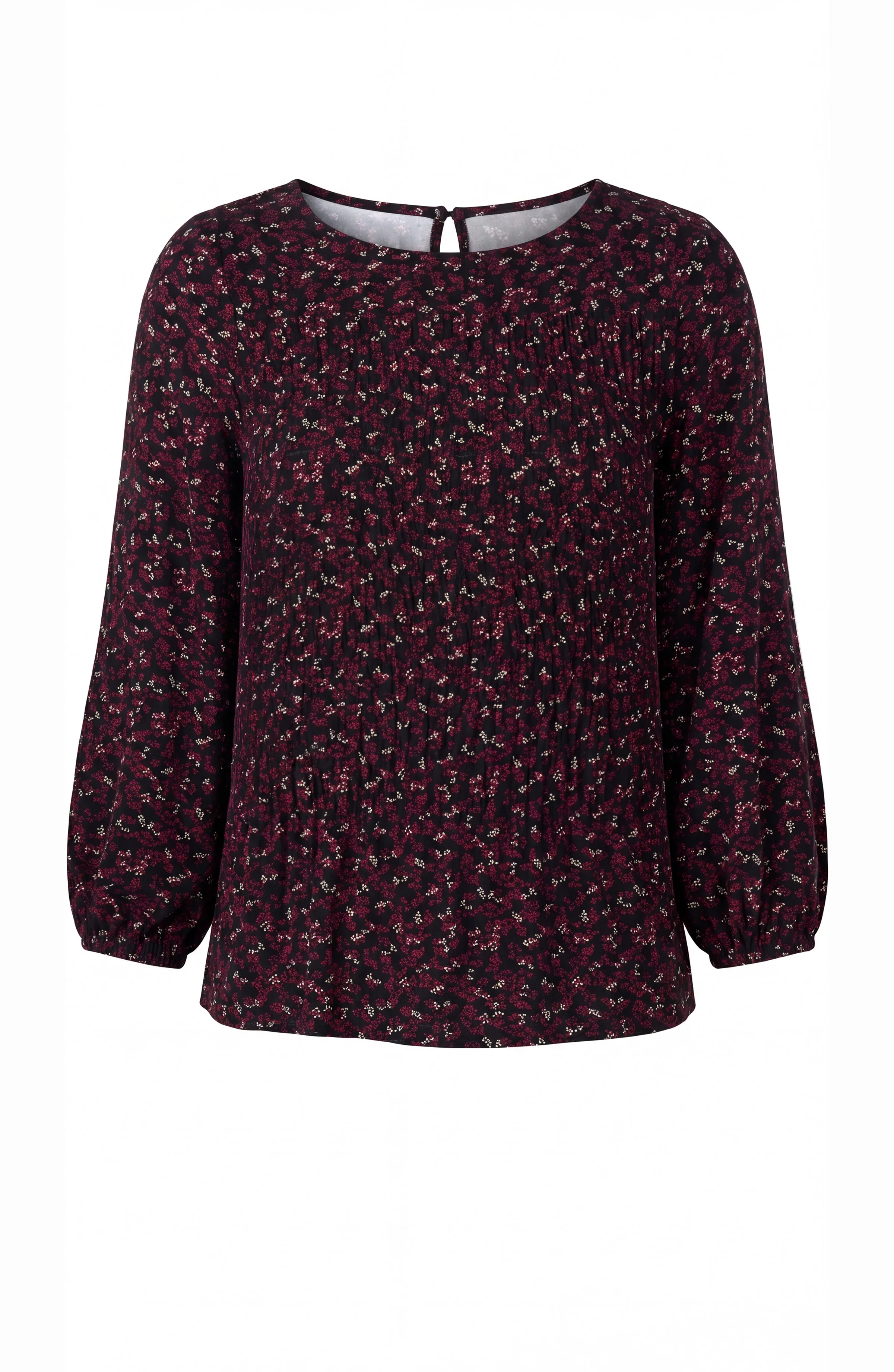 PETITE 3/4 SLEEVE SMOCKED KNIT TOP sold by Liverpool Jeans Company product image thumbnail 2